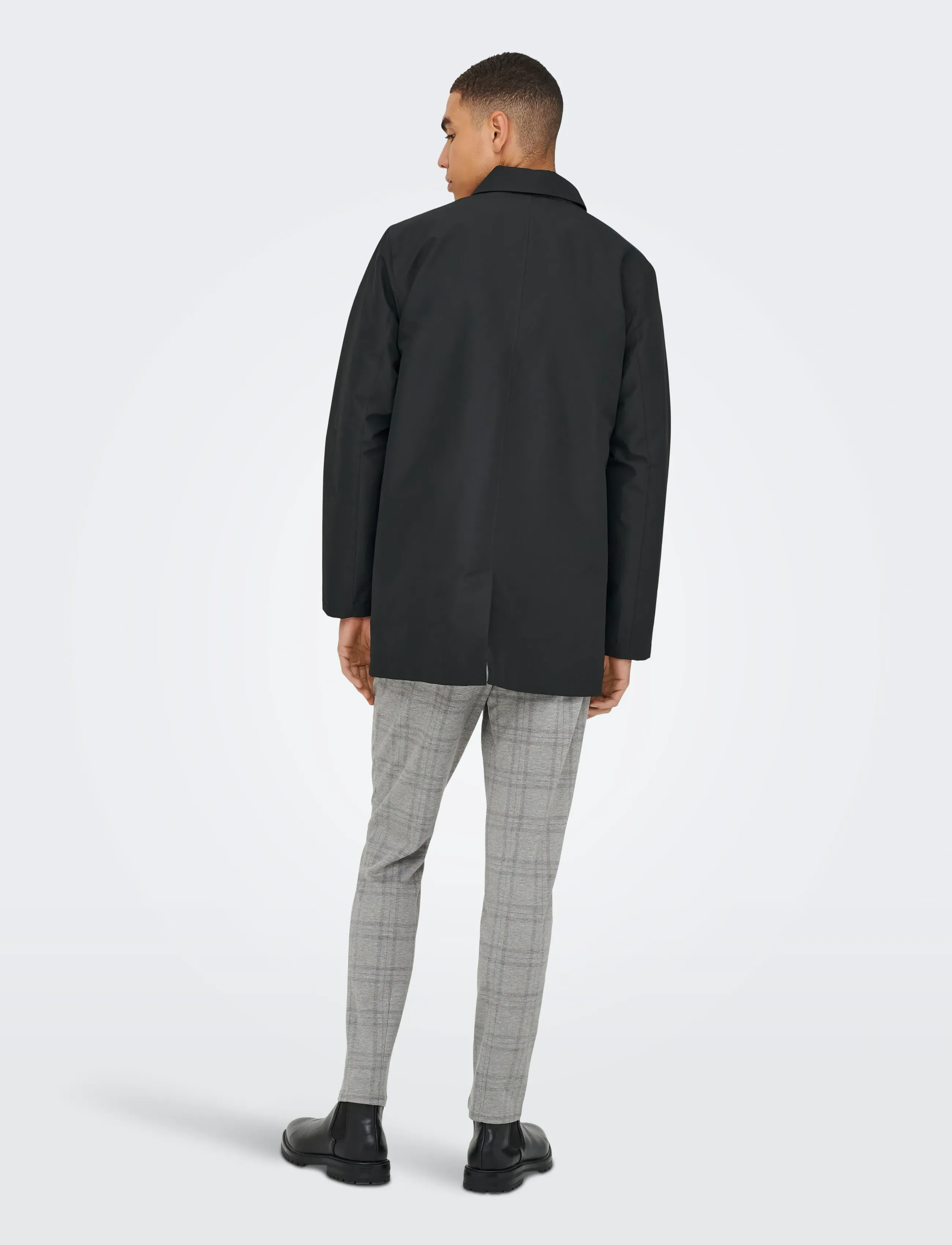 ONLY & SONS - ONSHALL COAT OTW - light coats - black - 3