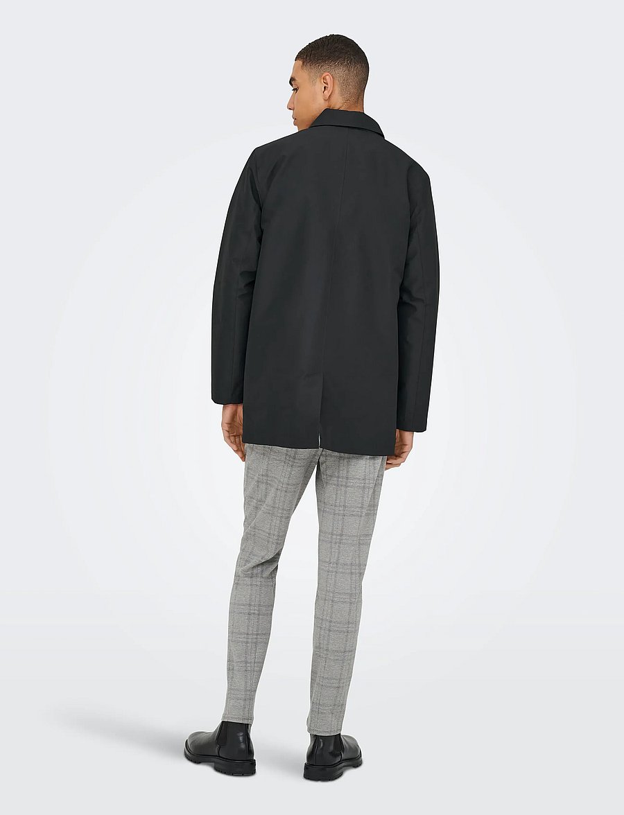 ONLY & SONS - ONSHALL COAT OTW - leichte mäntel - black - 3