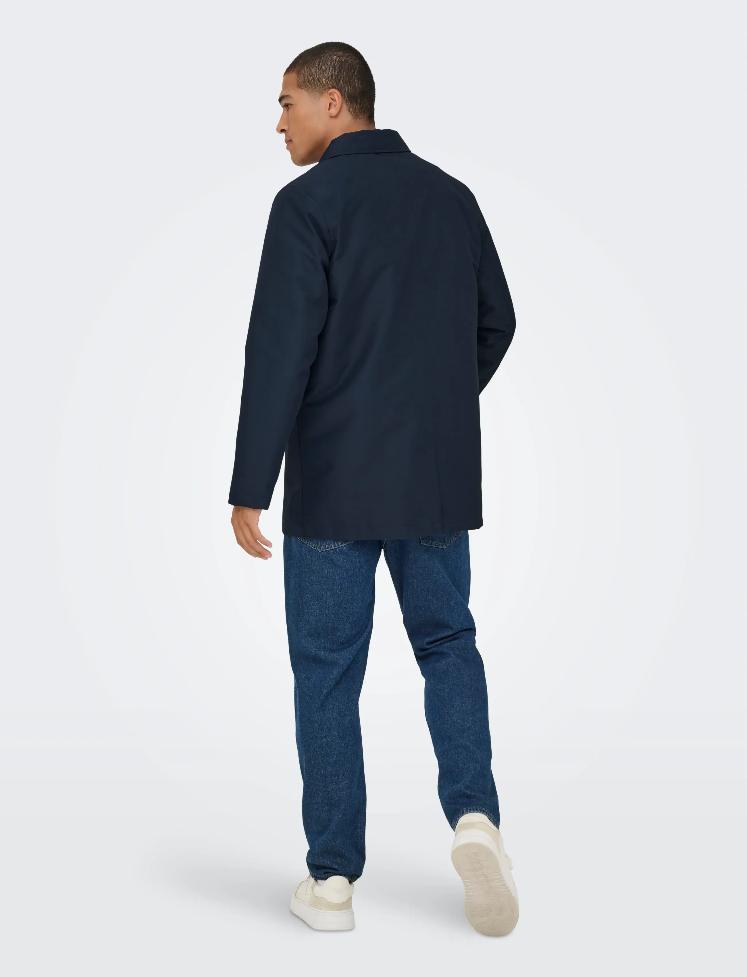 ONLY & SONS - ONSHALL COAT OTW - léttir frakkar - navy blazer - 3