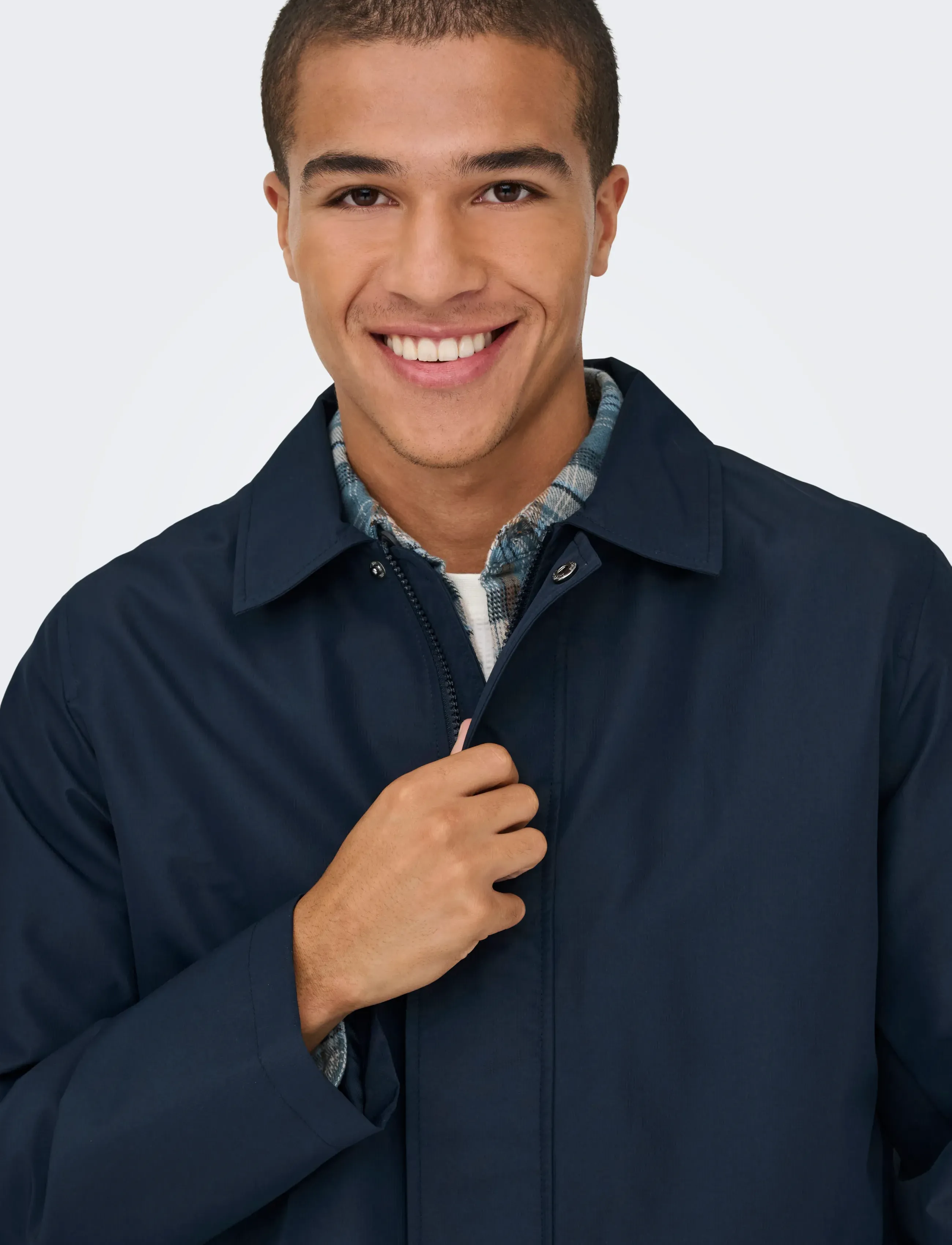 ONLY & SONS - ONSHALL COAT OTW - léttir frakkar - navy blazer - 4