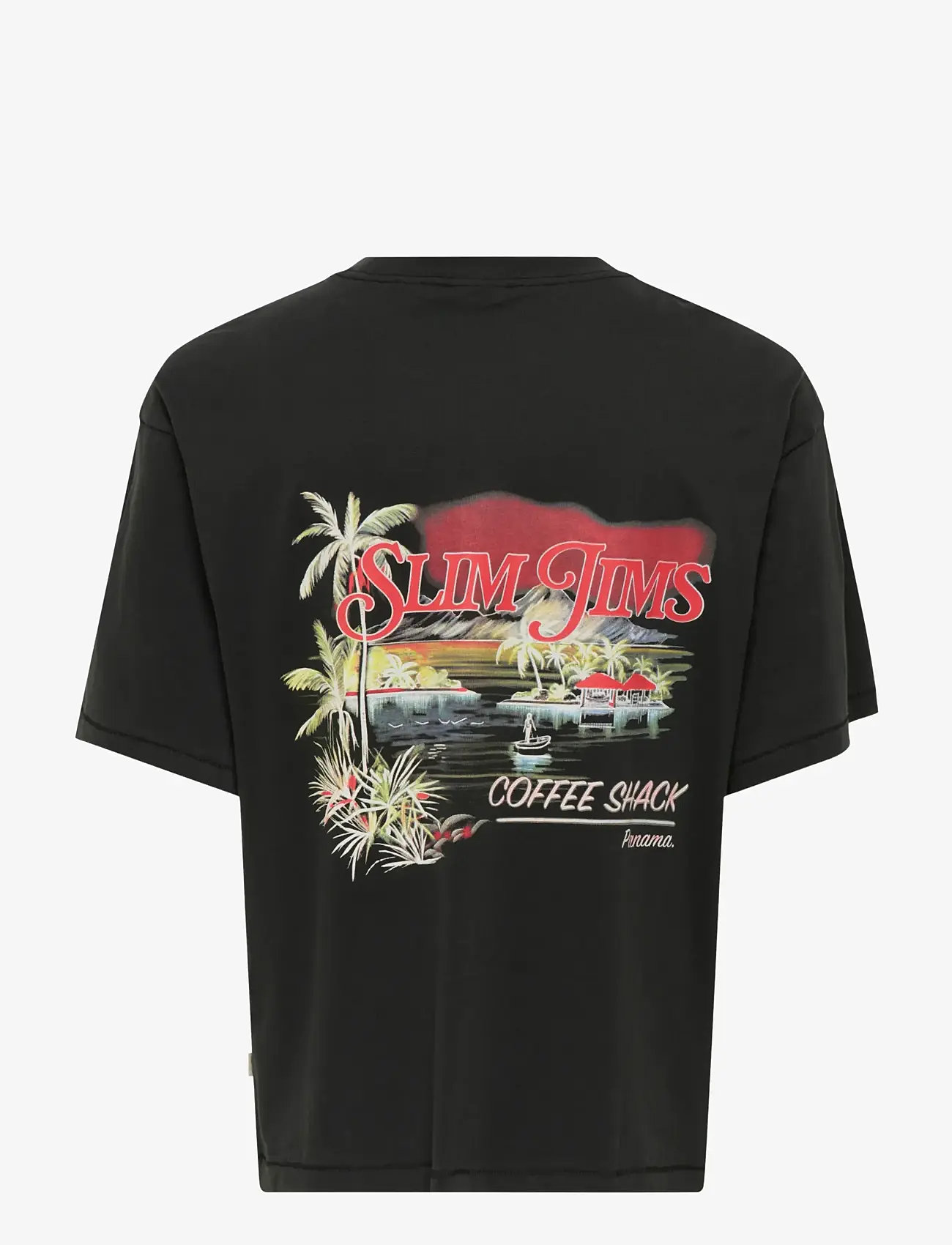 ONLY & SONS - ONSMALIK JIMS OVS SS TEE - kortærmede t-shirts - jet black - 2