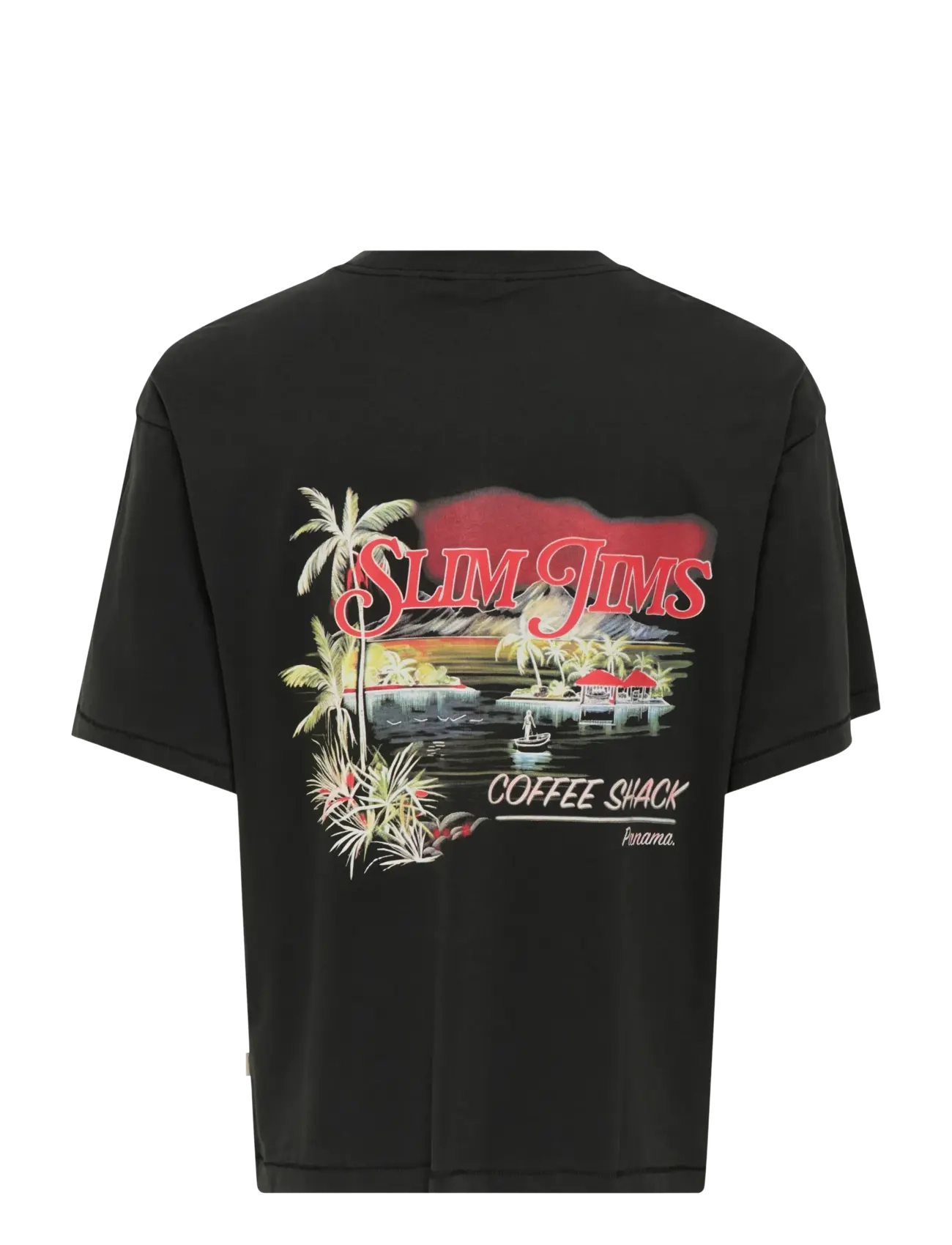 ONLY & SONS - ONSMALIK JIMS OVS SS TEE - lühikeste varrukatega t-särgid - jet black - 2