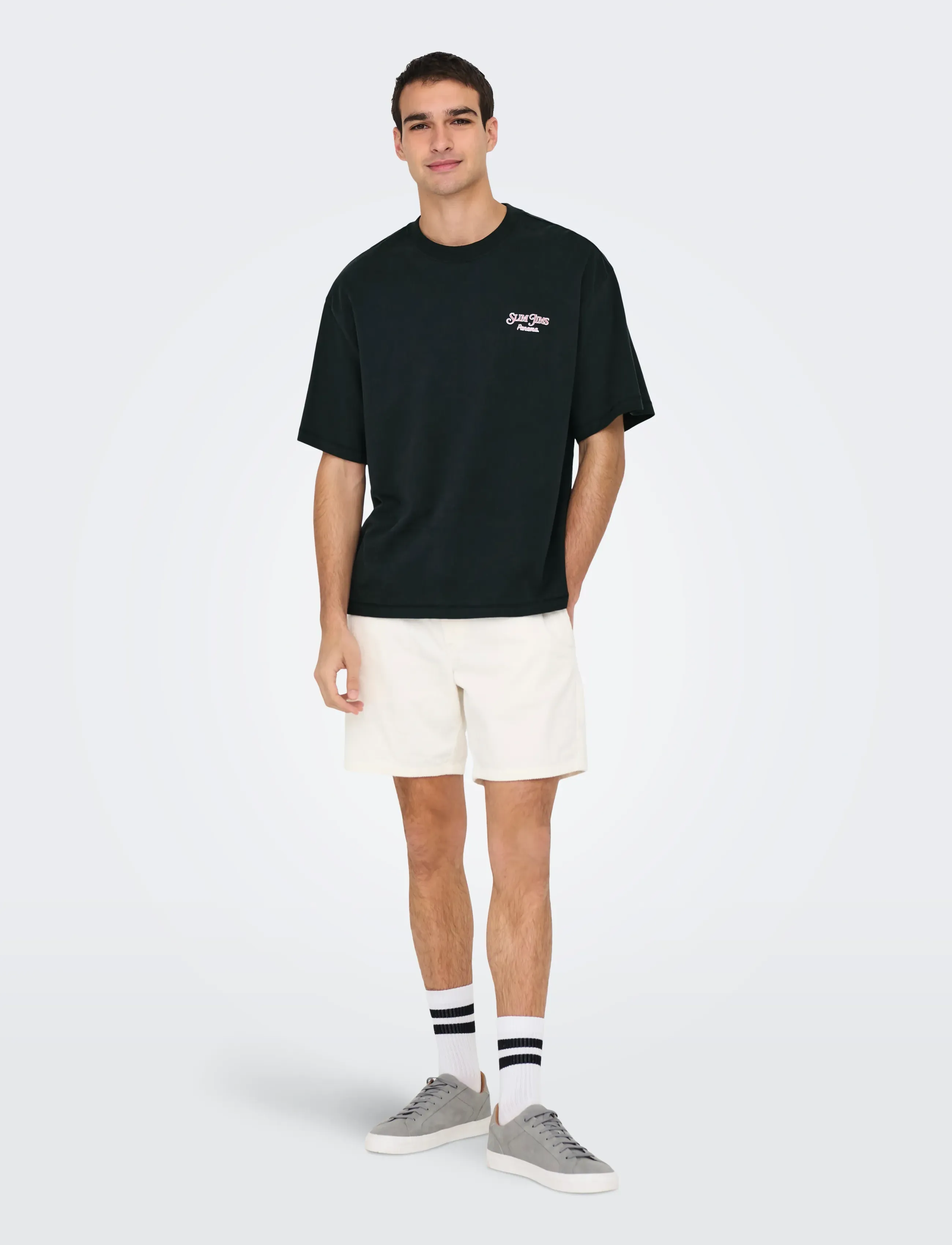 ONLY & SONS Onsmalik Jims Ovs Ss Tee t-shirts - bas herr – bild 5