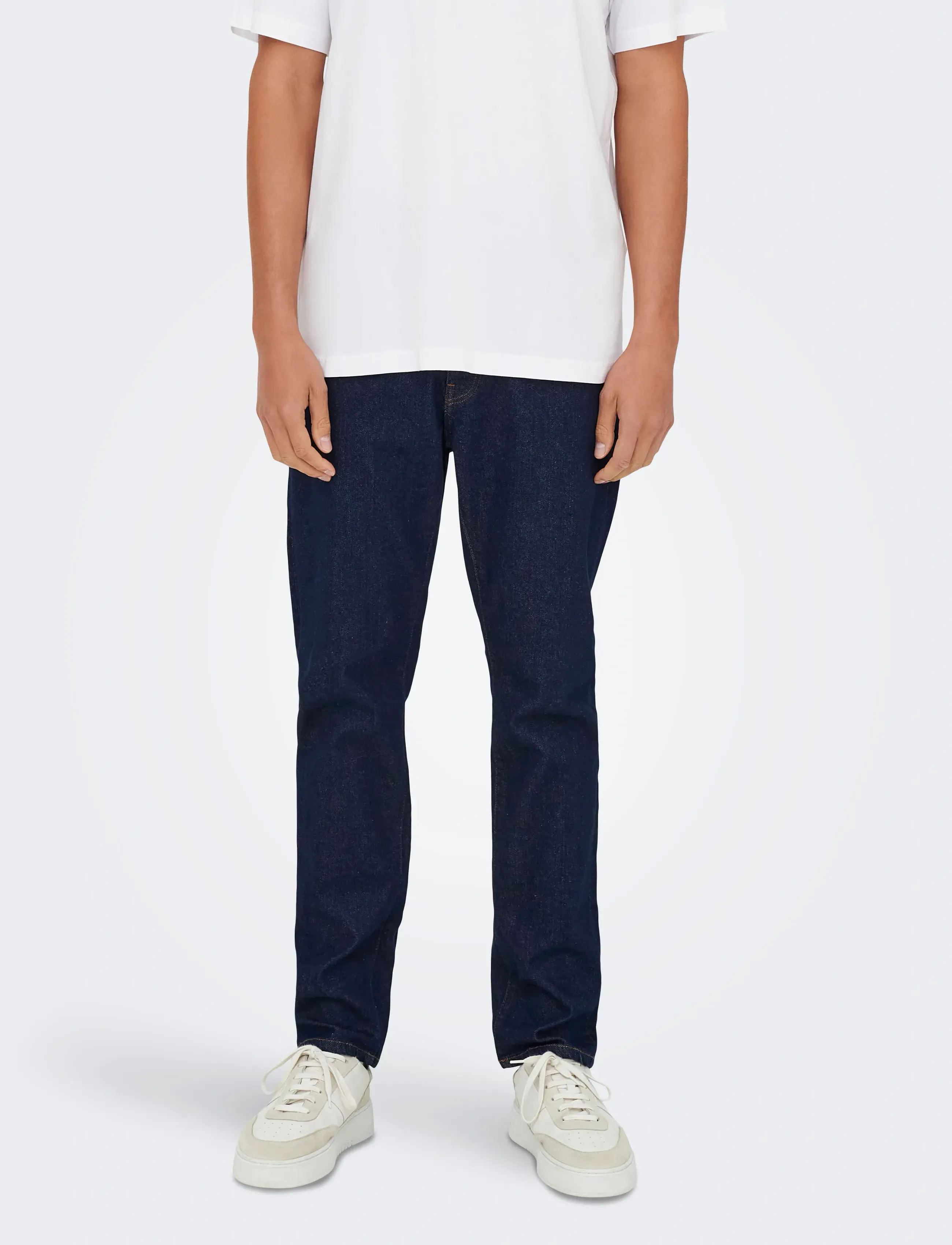 ONLY & SONS ONSWEFT REGULAR 4384 EY BOX JEANS - Jeansmode - DARK BLUE DENIM / blue