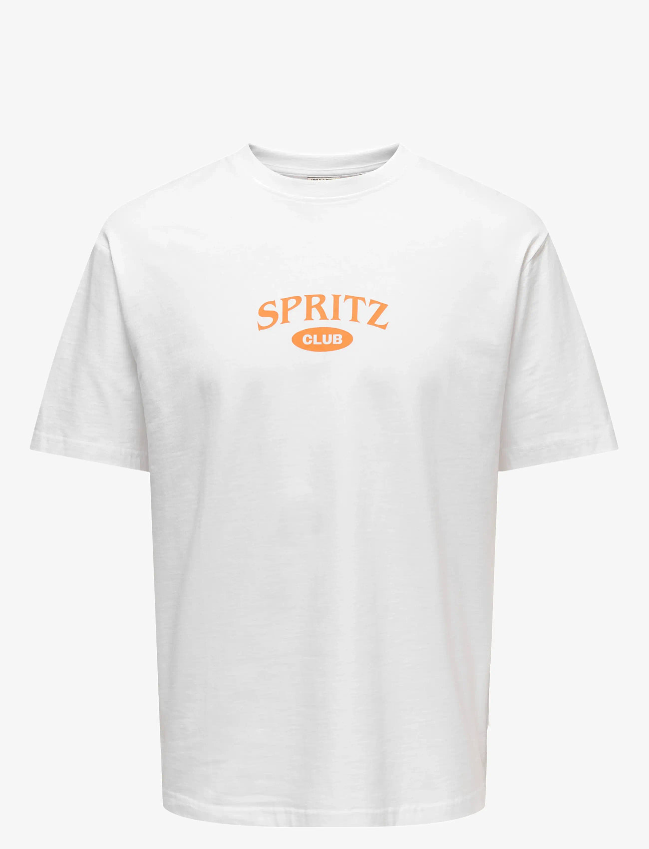 ONLY & SONS - ONSSPRITZ ITALY RLX SS TEE - kortærmede t-shirts - bright white - 0