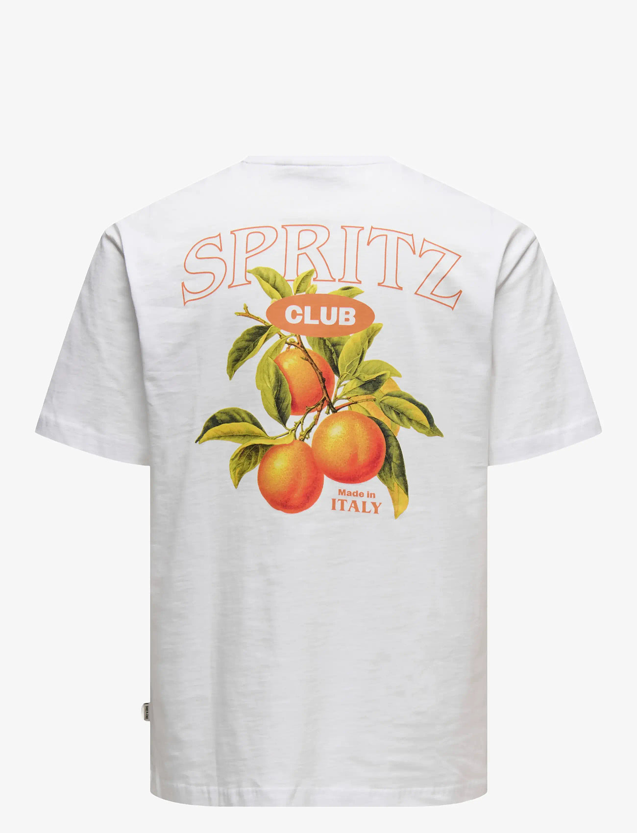 ONLY & SONS - ONSSPRITZ ITALY RLX SS TEE - kortærmede t-shirts - bright white - 1