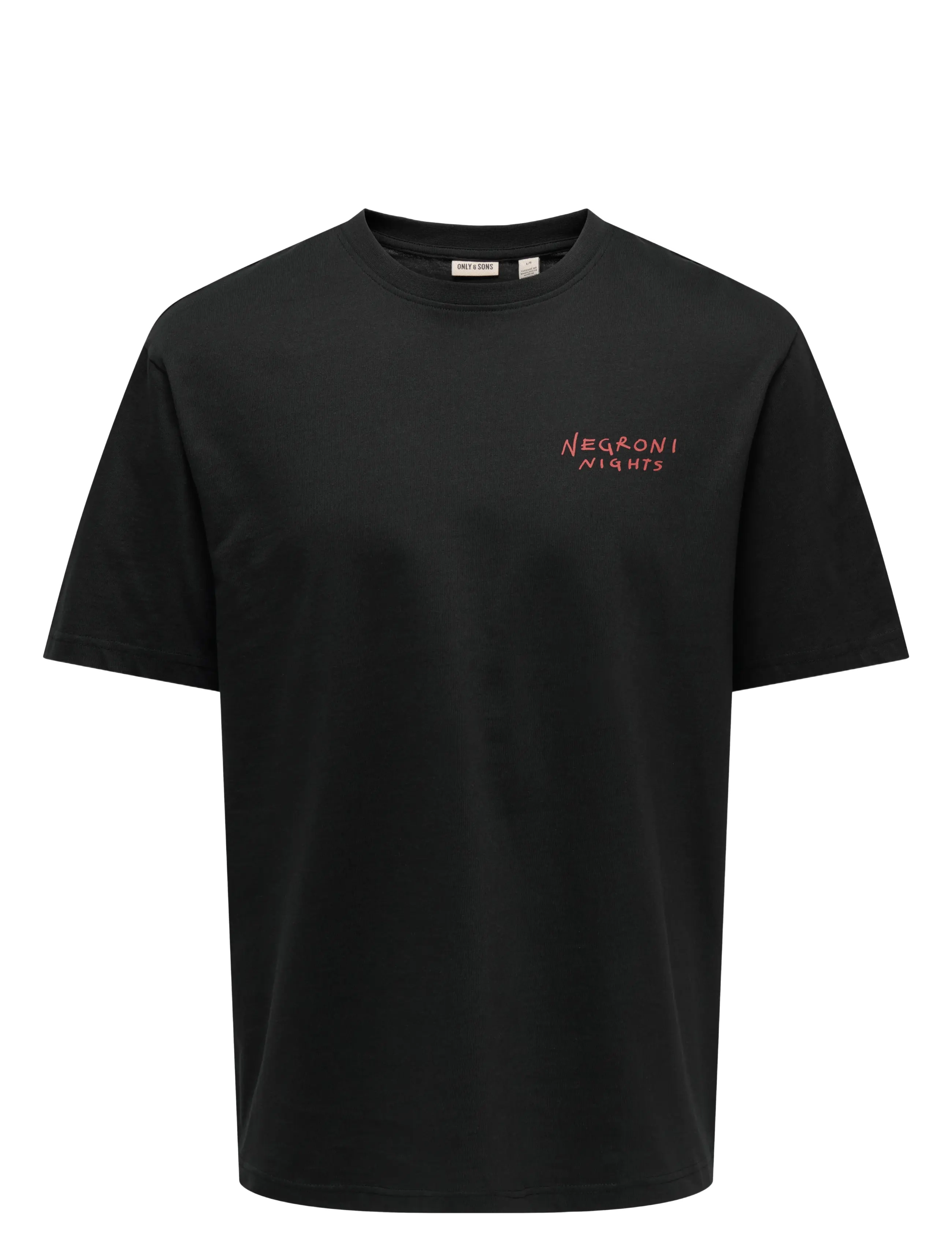 ONLY & SONS Onsspritz Italy Rlx Ss Tee Schwarz - XS - Herren