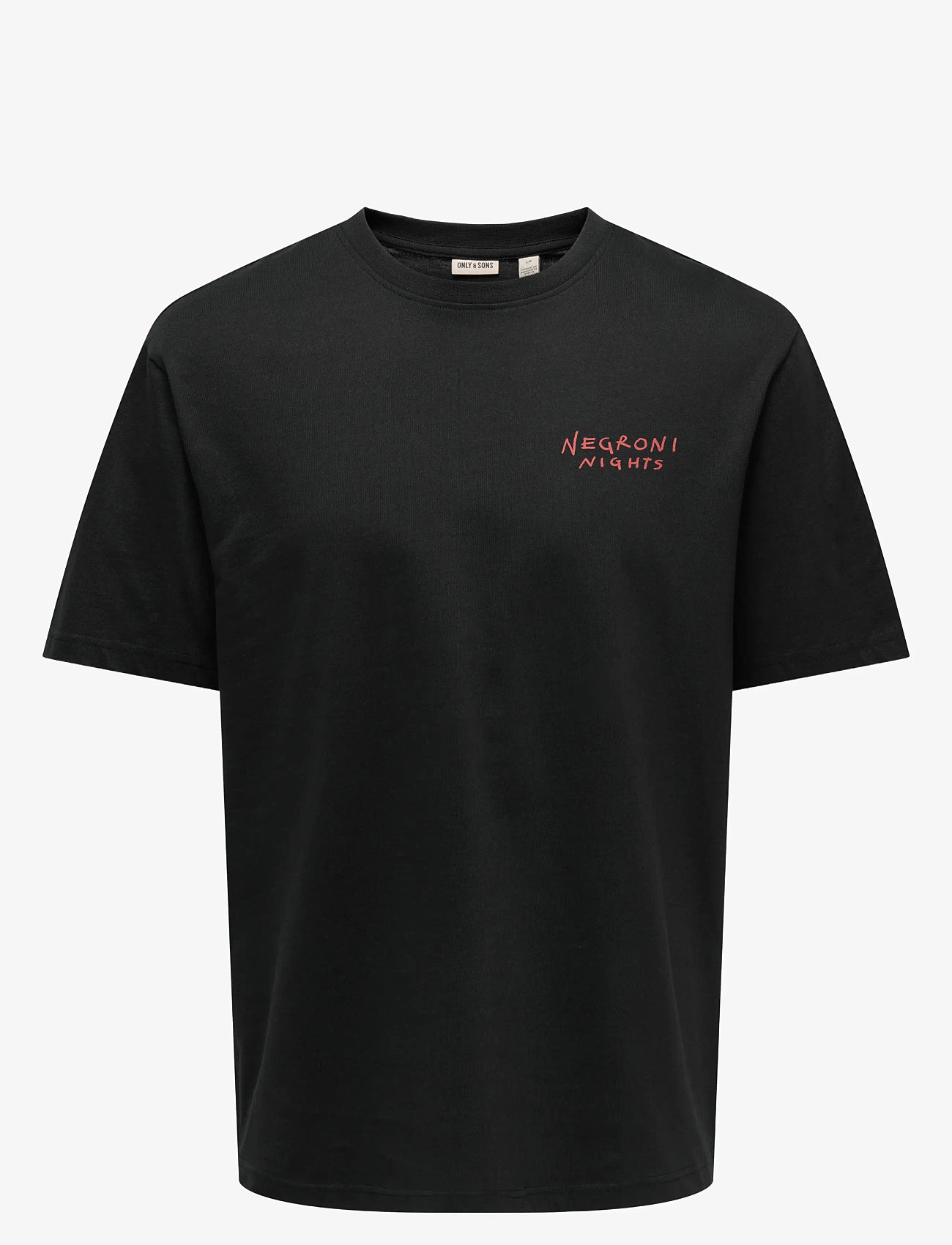 ONLY & SONS - ONSSPRITZ ITALY RLX SS TEE - kurzärmelig - jet black - 0