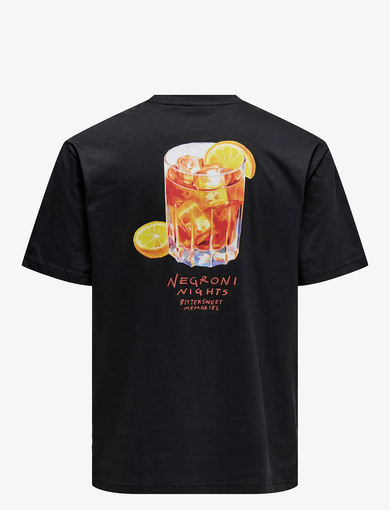 ONLY & SONS - ONSSPRITZ ITALY RLX SS TEE - kurzärmelig - jet black - 1