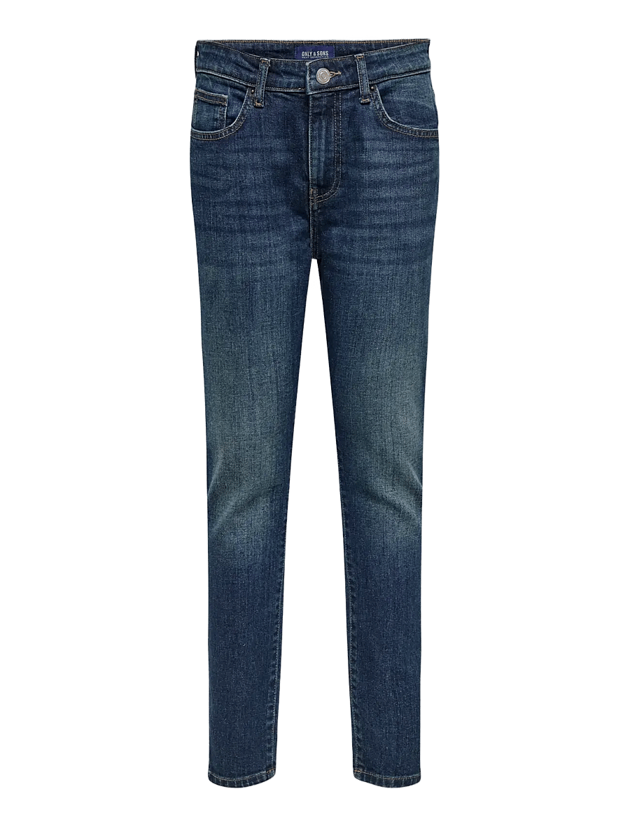 ONLY & SONS - OSJYOKE TAPERED JAX DB 4411 TAI DNM NOOS - tapered jeans - dark blue denim - 1
