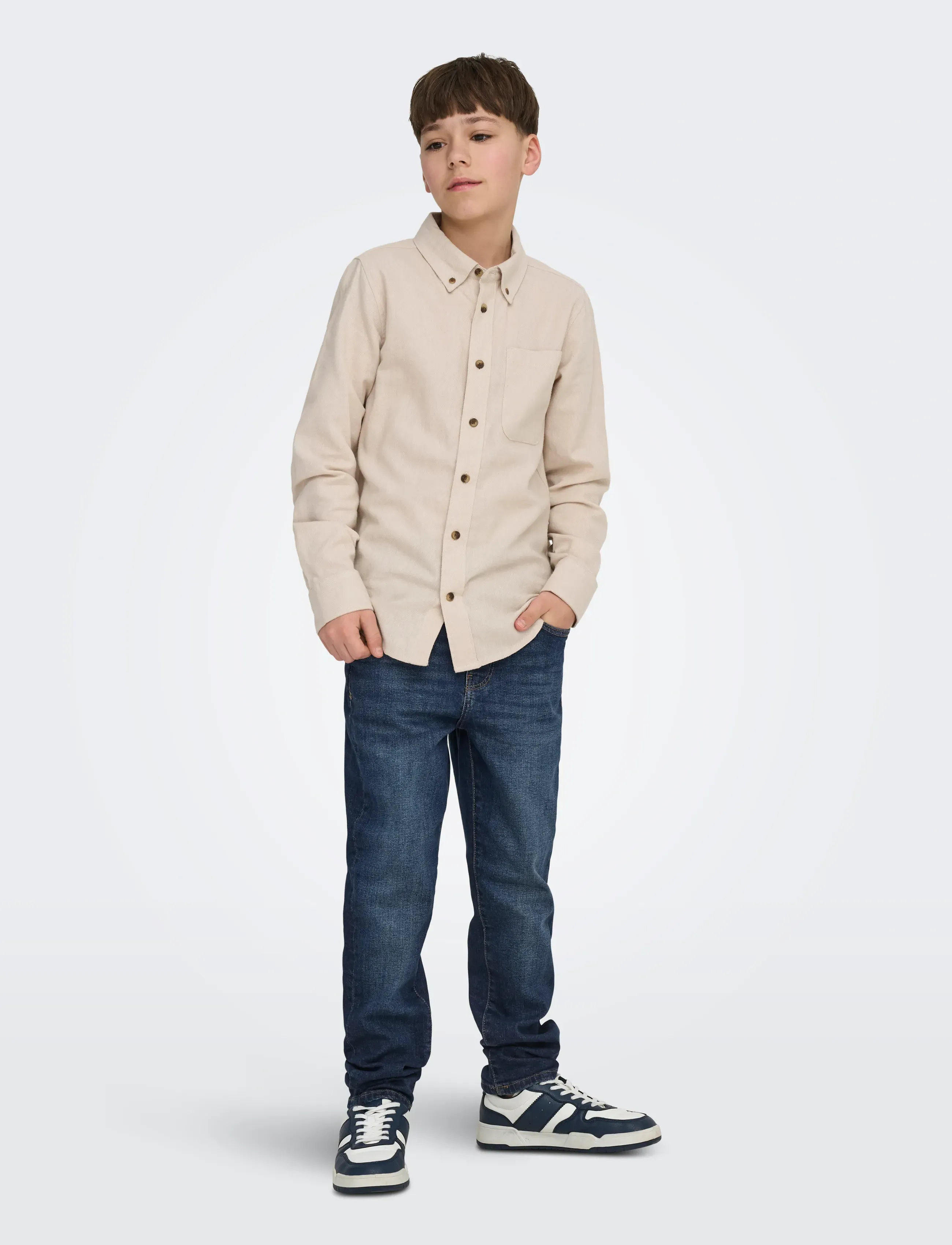 ONLY & SONS - OSJYOKE TAPERED JAX DB 4411 TAI DNM NOOS - tapered jeans - dark blue denim - 3