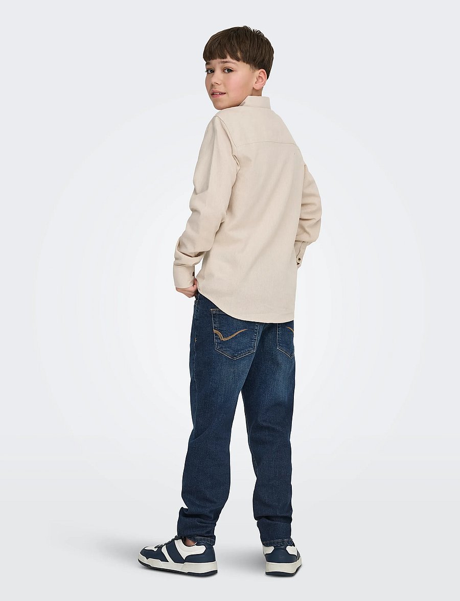 ONLY & SONS - OSJYOKE TAPERED JAX DB 4411 TAI DNM NOOS - tapered jeans - dark blue denim - 4