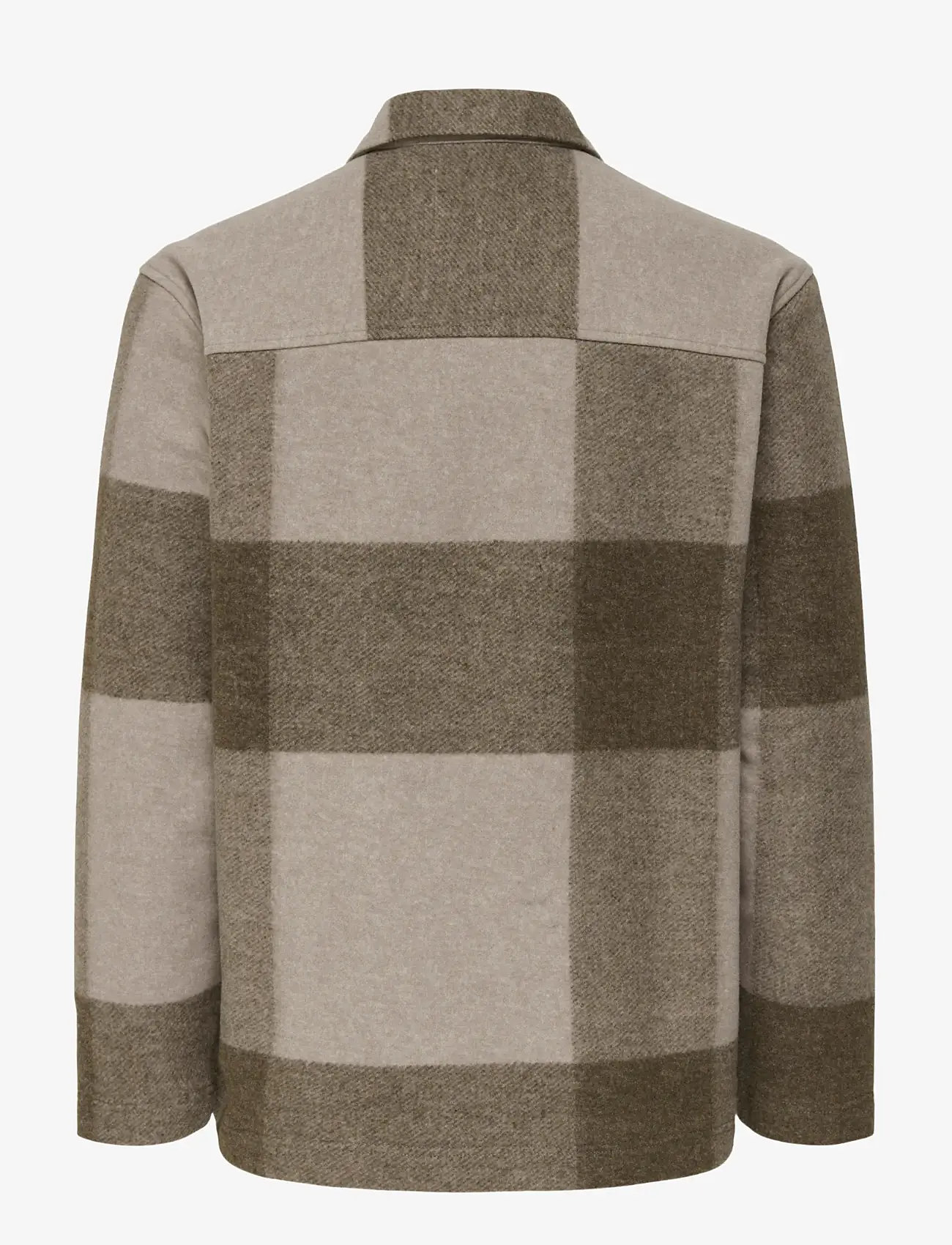 ONLY & SONS - ONSWAKE CHECKED ZIP OVERSHIRT - kolekcijas - chinchilla - 1