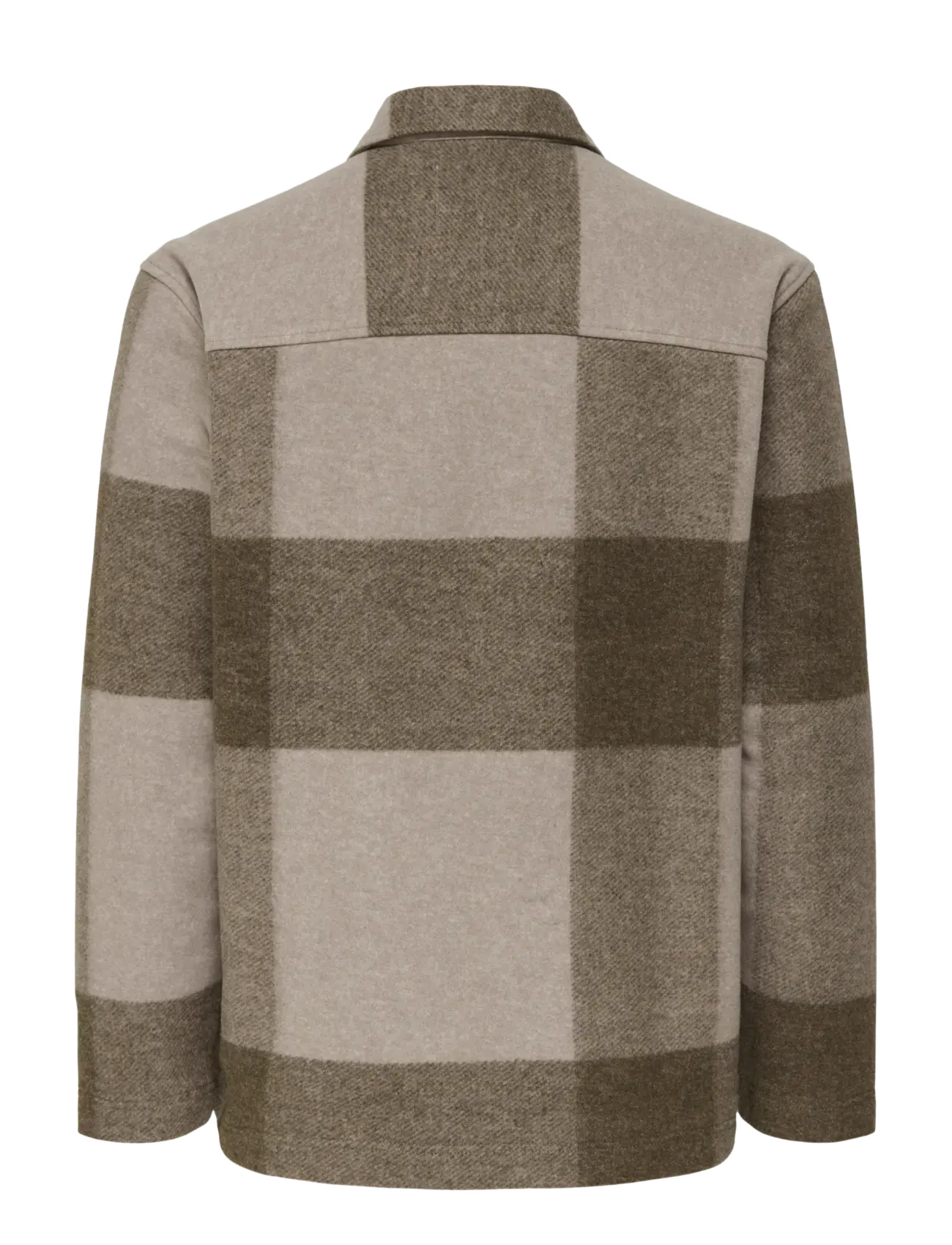 ONLY & SONS - ONSWAKE CHECKED ZIP OVERSHIRT - collecties - chinchilla - 1