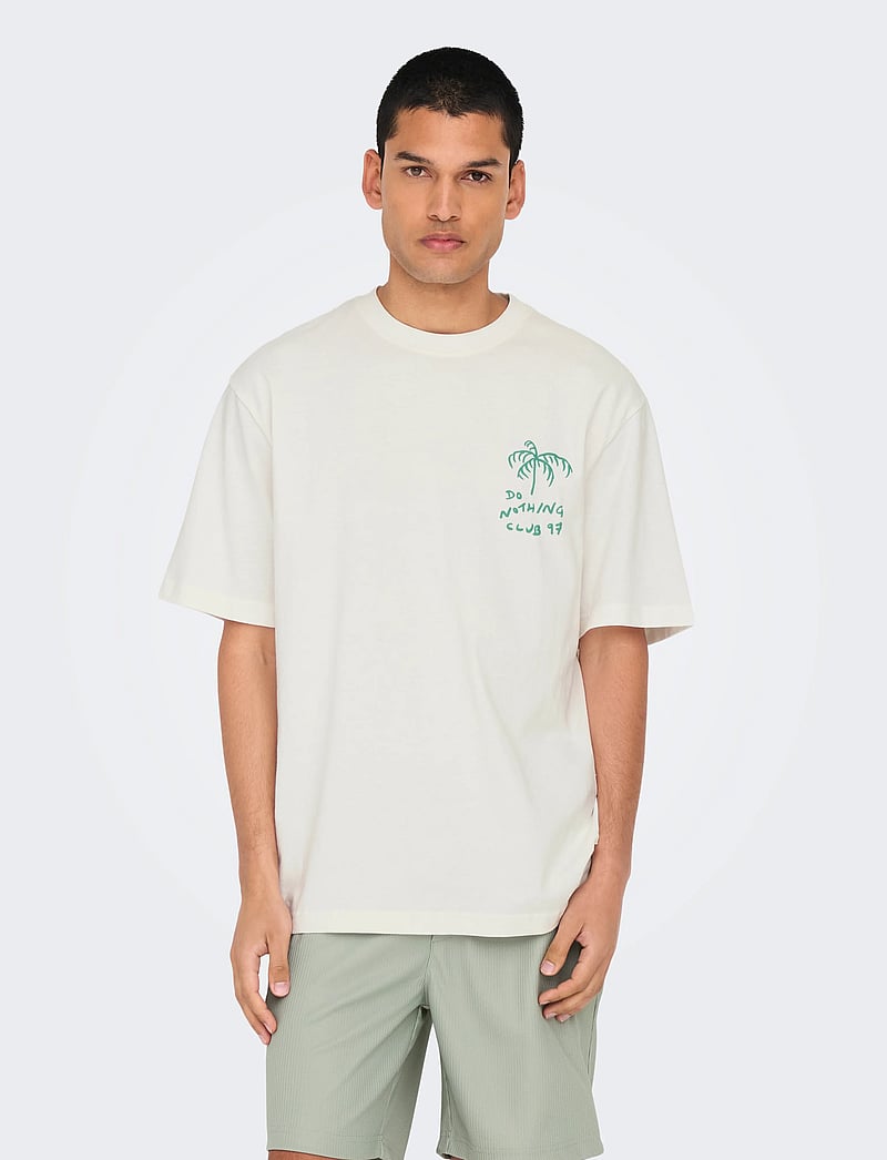 ONLY SONS Onsmilo Sketch Rlx Coast Ss Tee (OS22034452) Short-sleeved t-shirts