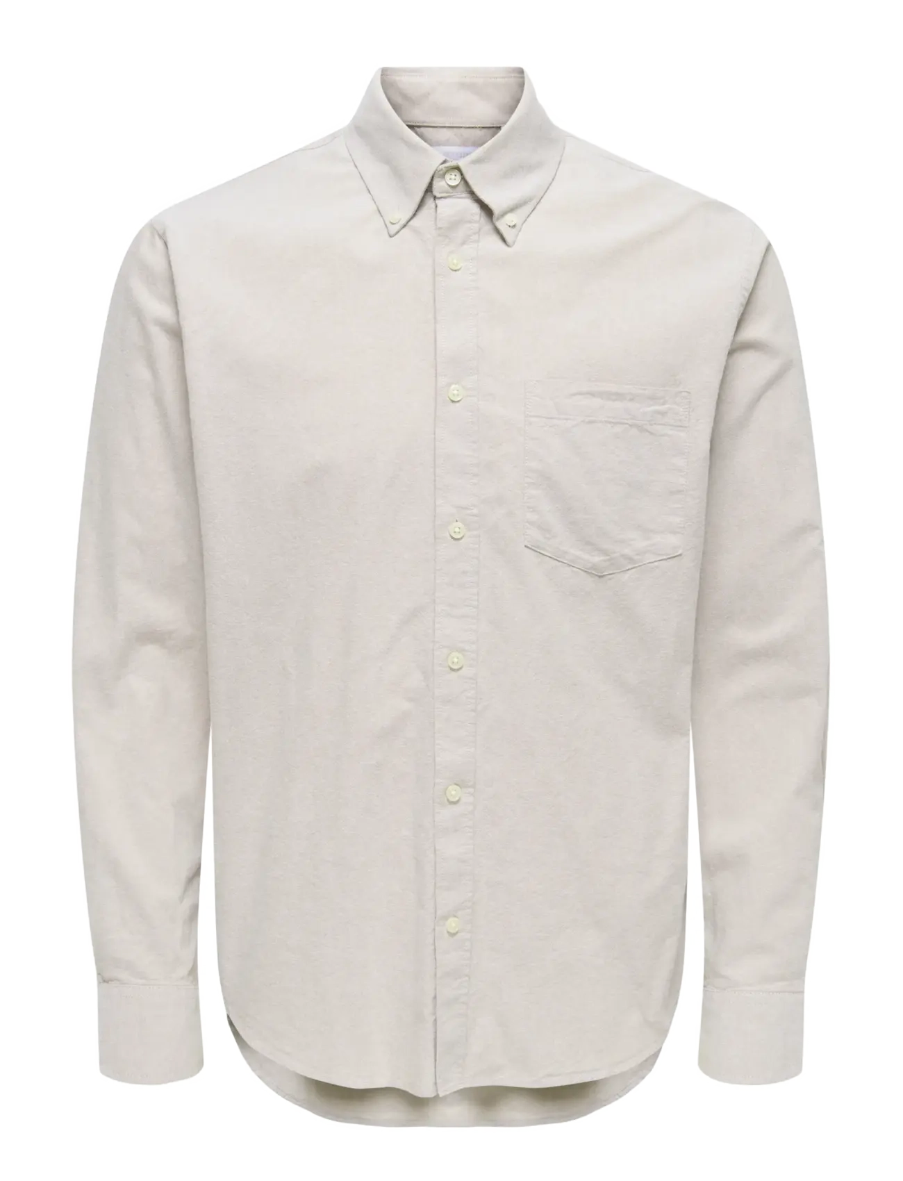 ONSGATON REG LS SHIRT 0360 FRML - CHINCHILLA
