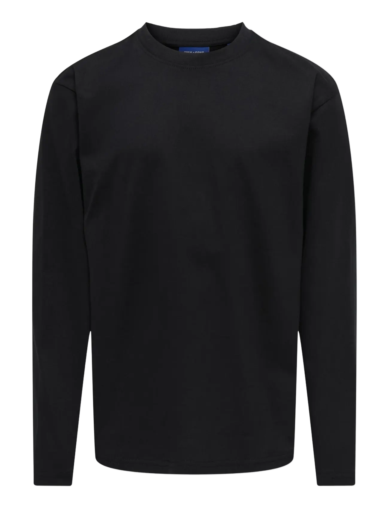 ONLY & SONS OSJFRED LIFE LOOSE LS TEE JRS NOOS - ONLY & SONS JUNIOR - BLACK / black