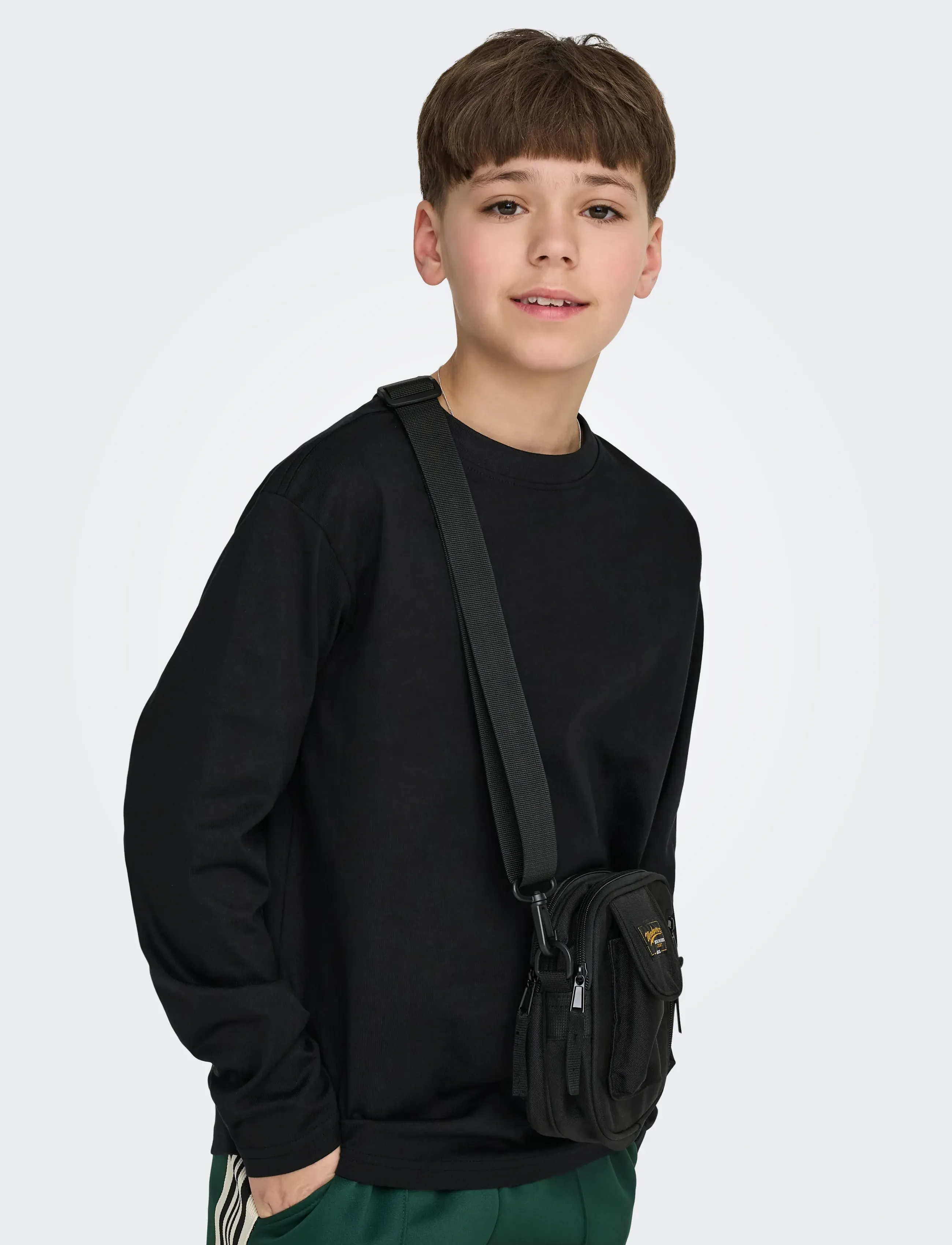 ONLY & SONS - OSJFRED LIFE LOOSE LS TEE JRS NOOS - langærmede t-shirts - black - 4