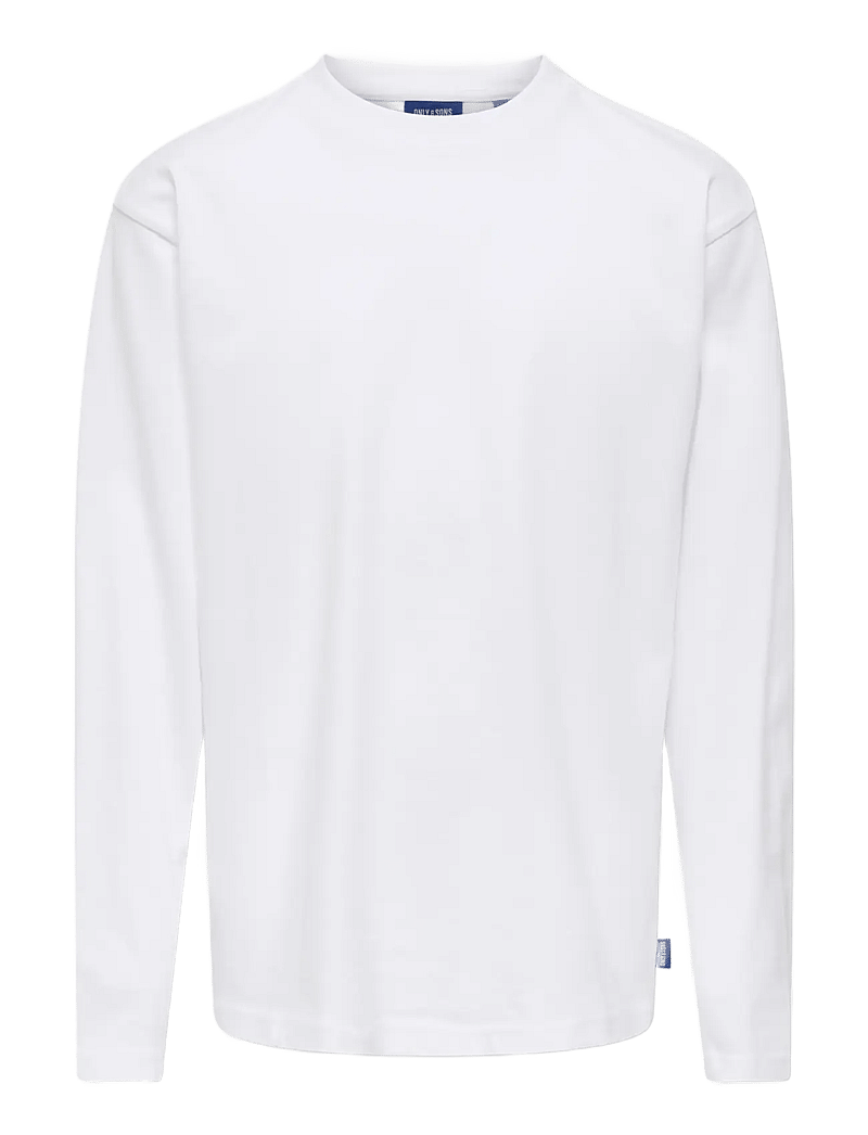 ONLY & SONS - OSJFRED LIFE LOOSE LS TEE JRS NOOS - t-shirts à manches longues - bright white - 1