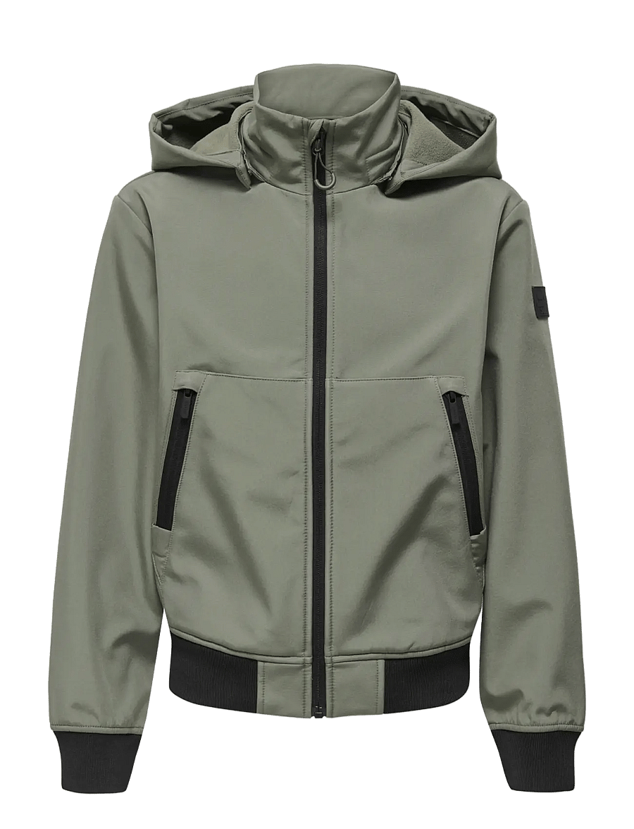 ONLY & SONS - OSJBOWIE SOFTSHELL BOMBER - castor gray - 0