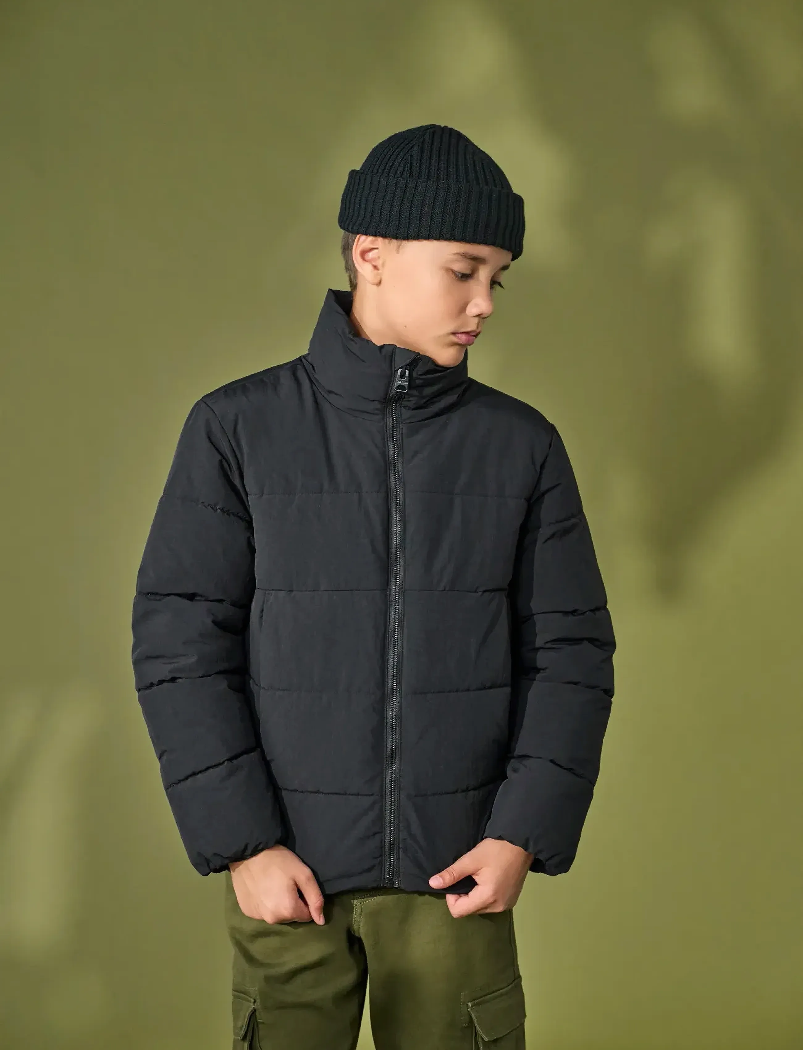 ONLY & SONS Osjglobal Puffer Jacket Otw Noos, Børn, Pufferjakke, Sort, Str: 158