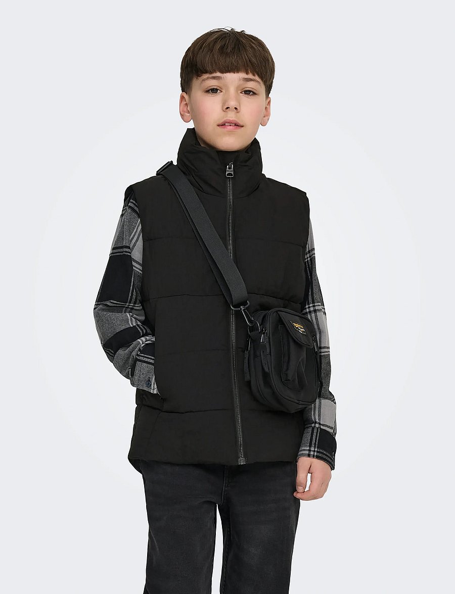 ONLY & SONS - OSJGLOBAL PUFFER VEST OTW NOOS - kaufen nach alter - black - 0