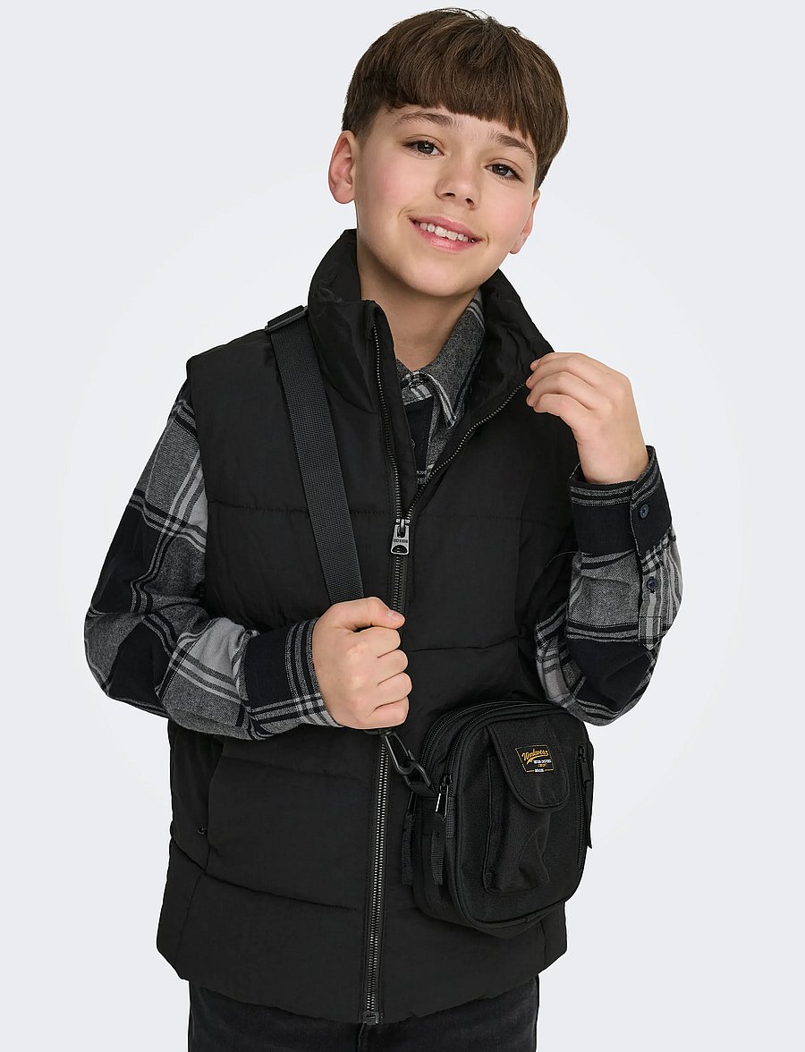ONLY & SONS - OSJGLOBAL PUFFER VEST OTW NOOS - kaufen nach alter - black - 5
