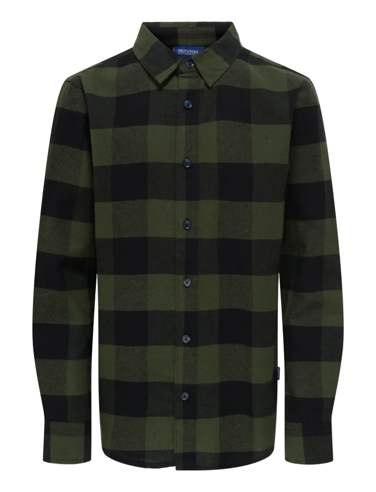 ONLY & SONS Osjgudmund Ls Checked Shirt Noos Grün - 128 - Kinder