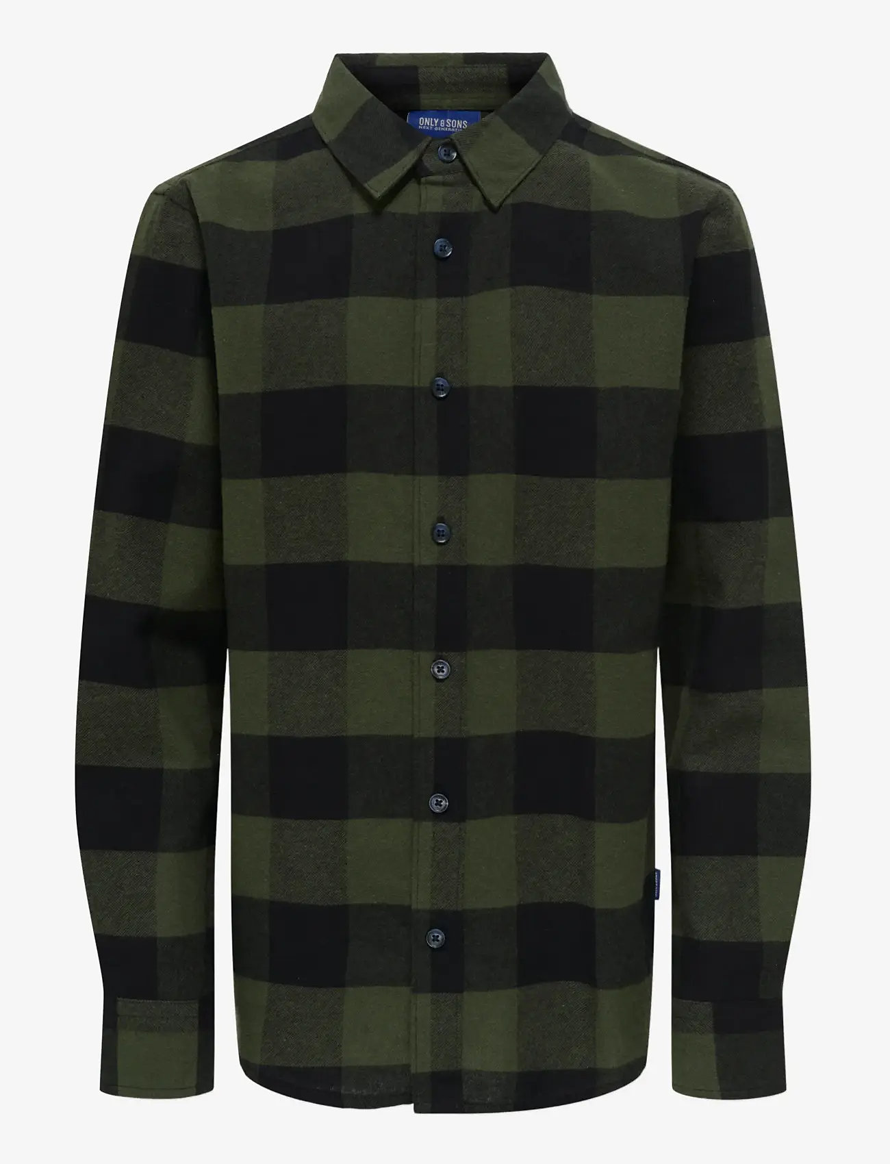 ONLY & SONS - OSJGUDMUND LS CHECKED SHIRT NOOS - langærmede skjorter - forest night - 1