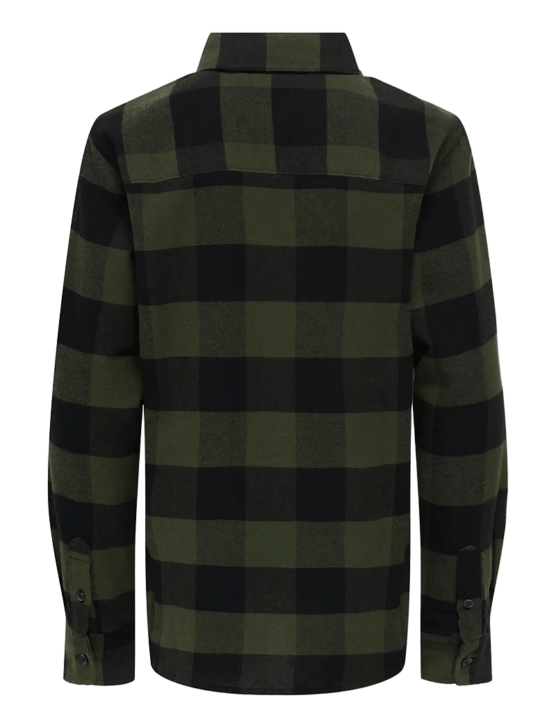 ONLY & SONS - OSJGUDMUND LS CHECKED SHIRT NOOS - langærmede skjorter - forest night - 2