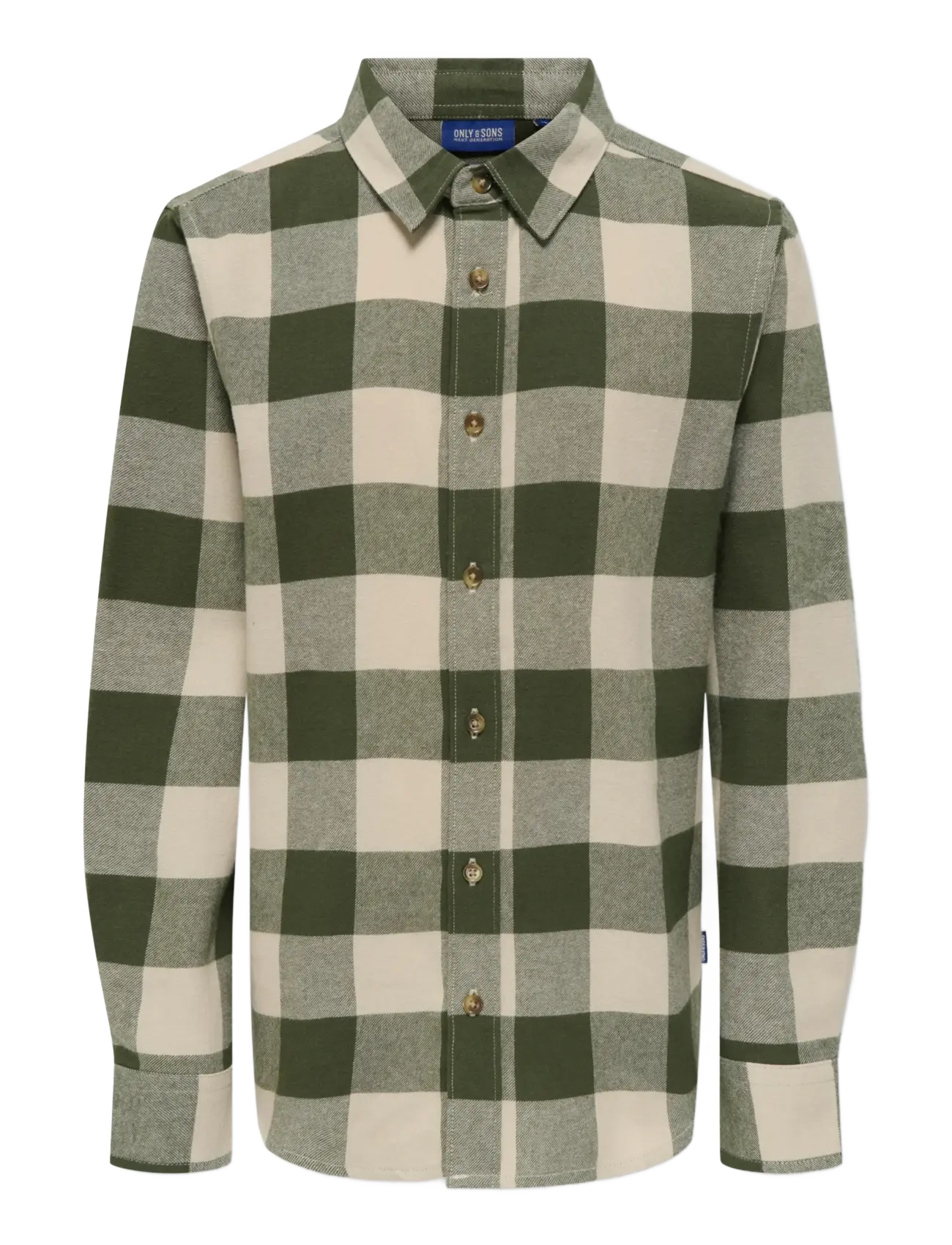 ONLY & SONS Osjgudmund Ls Checked Shirt Noos Grün - 170 - Kinder