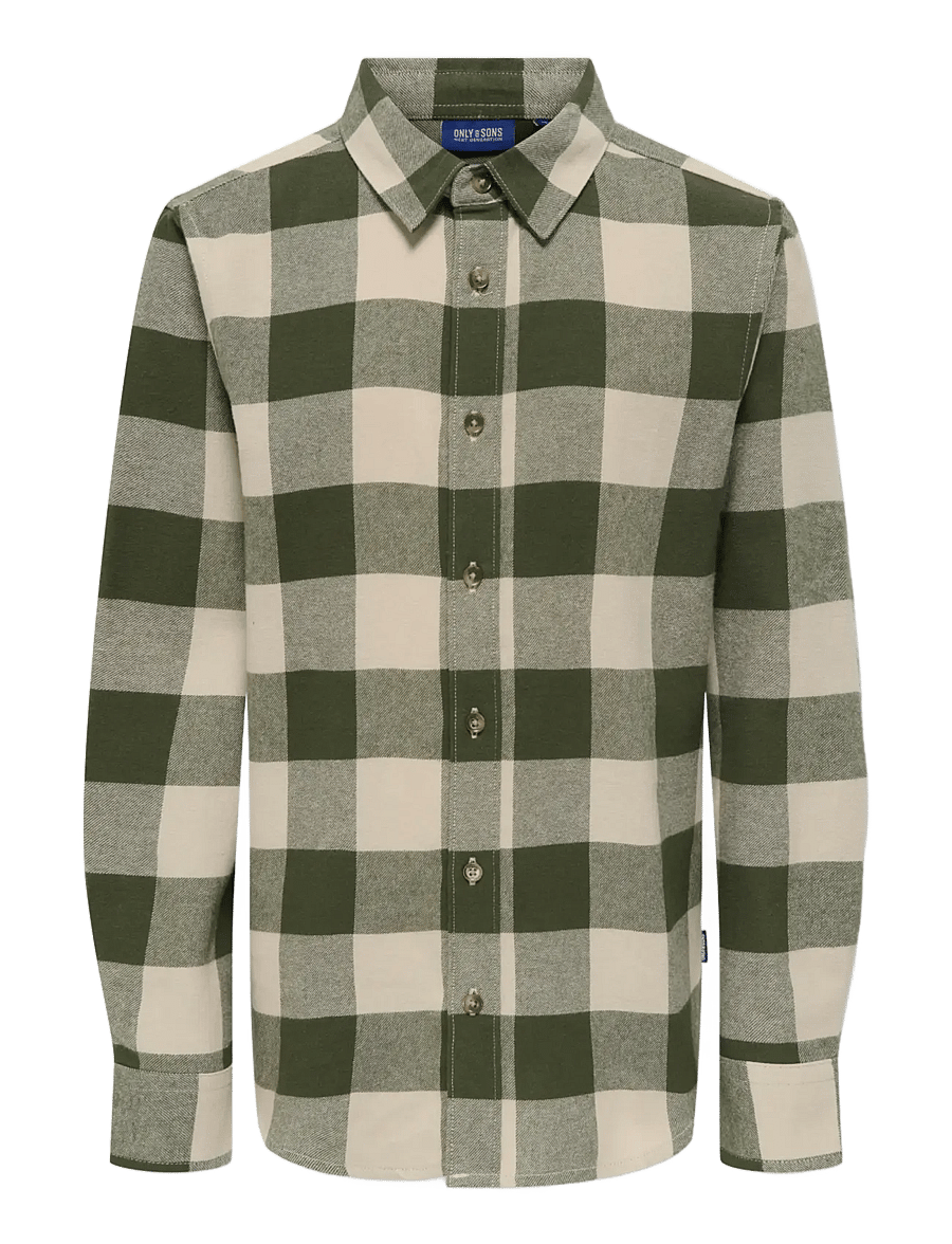 ONLY & SONS - OSJGUDMUND LS CHECKED SHIRT NOOS - langærmede skjorter - forest night - 1