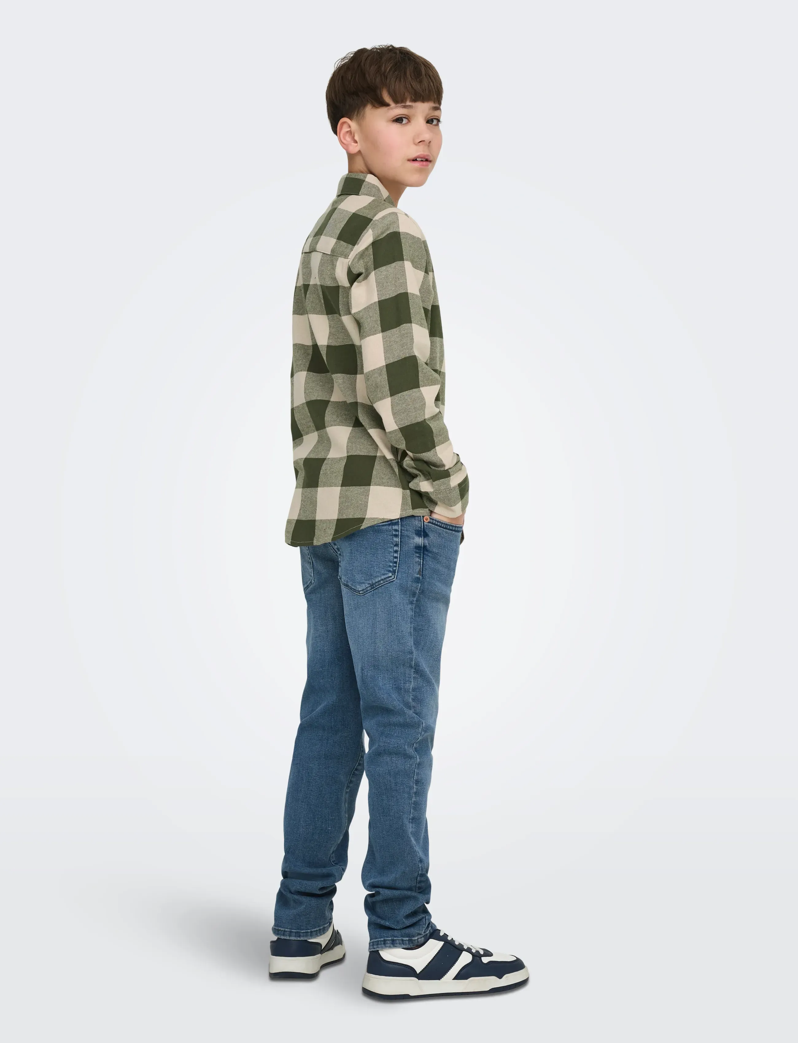 ONLY & SONS - OSJGUDMUND LS CHECKED SHIRT NOOS - langærmede skjorter - forest night - 3