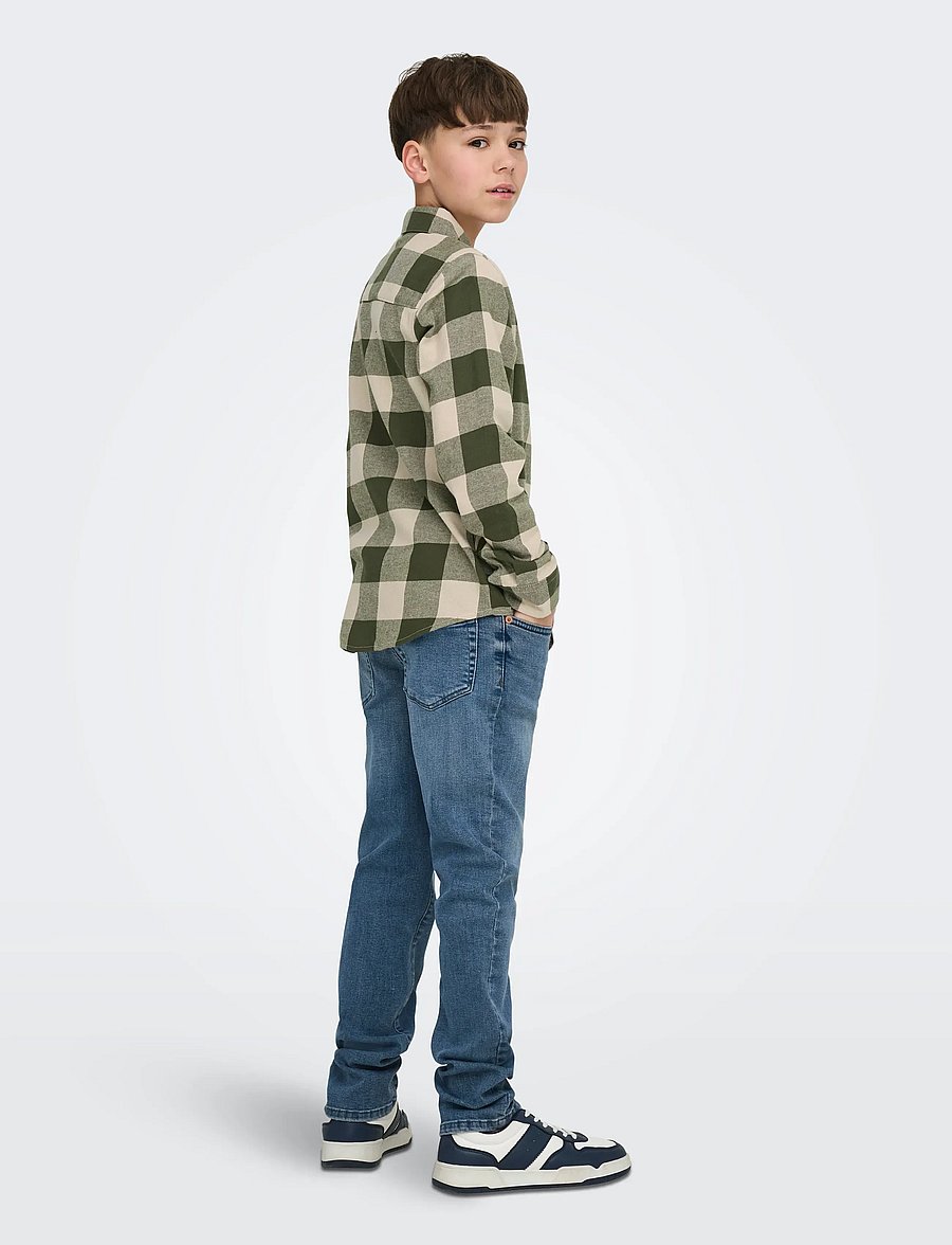 ONLY & SONS - OSJGUDMUND LS CHECKED SHIRT NOOS - langærmede skjorter - forest night - 3