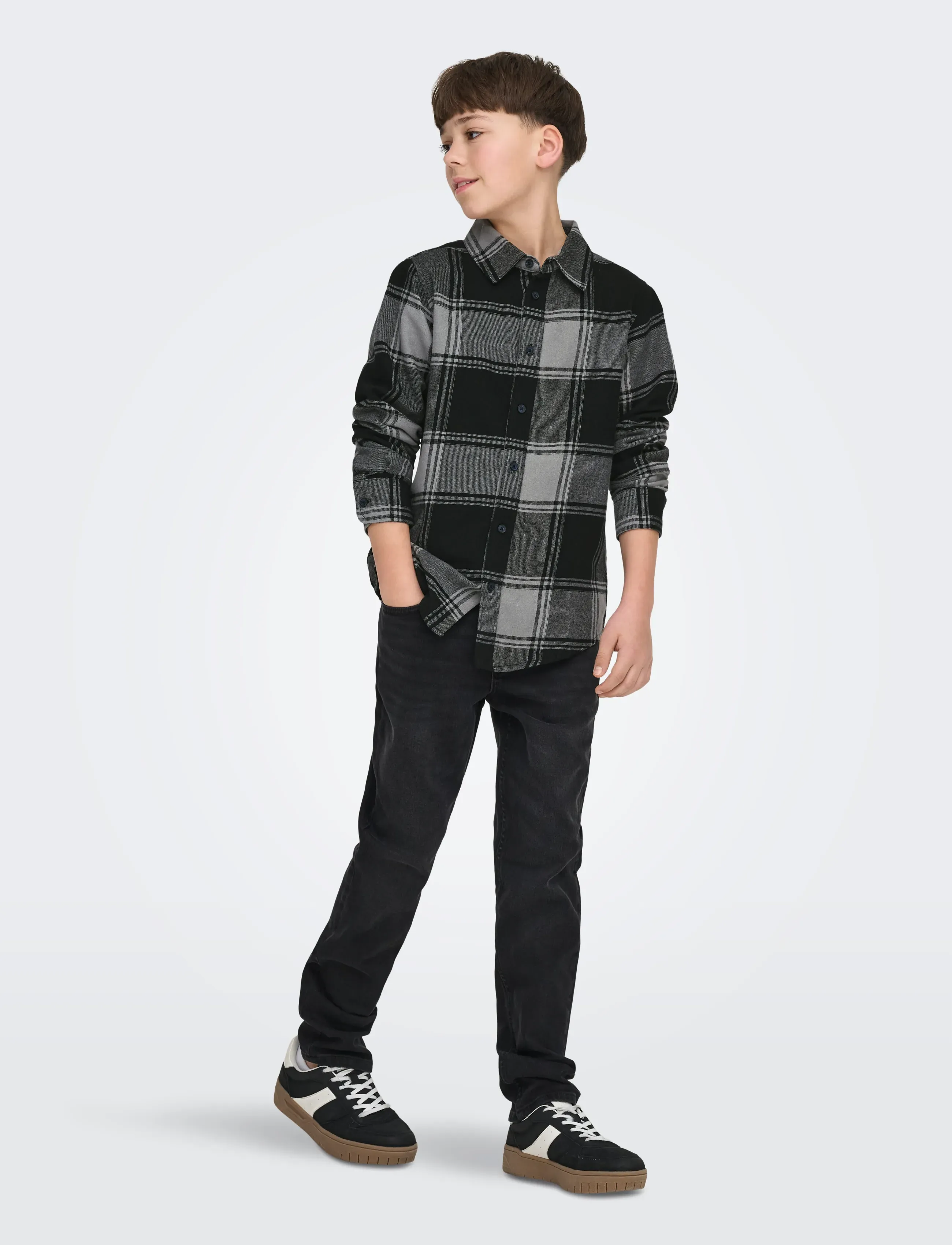 ONLY & SONS - OSJGUDMUND LS CHECKED SHIRT NOOS - long-sleeved shirts - griffin - 4