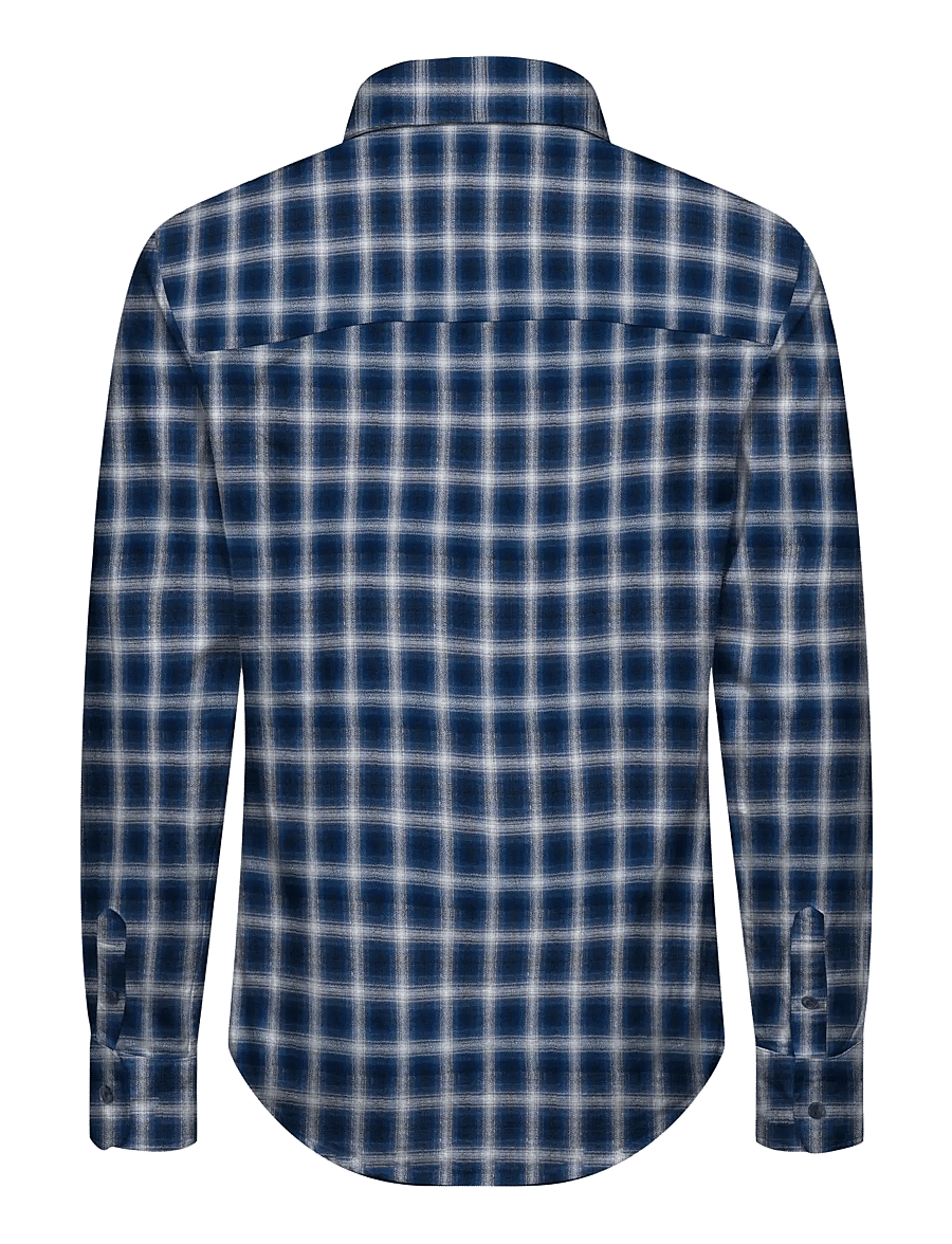 ONLY & SONS - OSJGUDMUND LS CHECKED SHIRT NOOS - langärmlige hemden - navy peony - 1