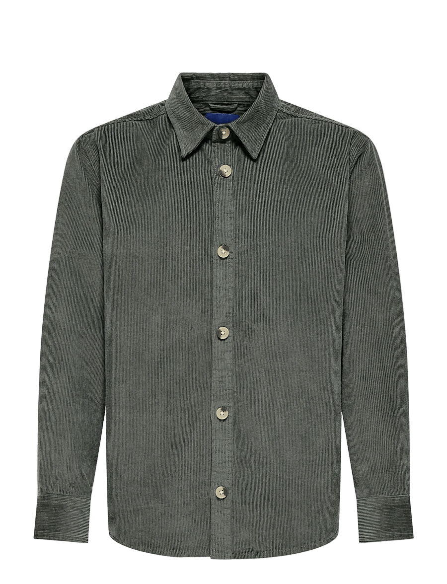 ONLY & SONS - OSJALP RLX WASHD CORD LS SHIRT - castor gray - 1