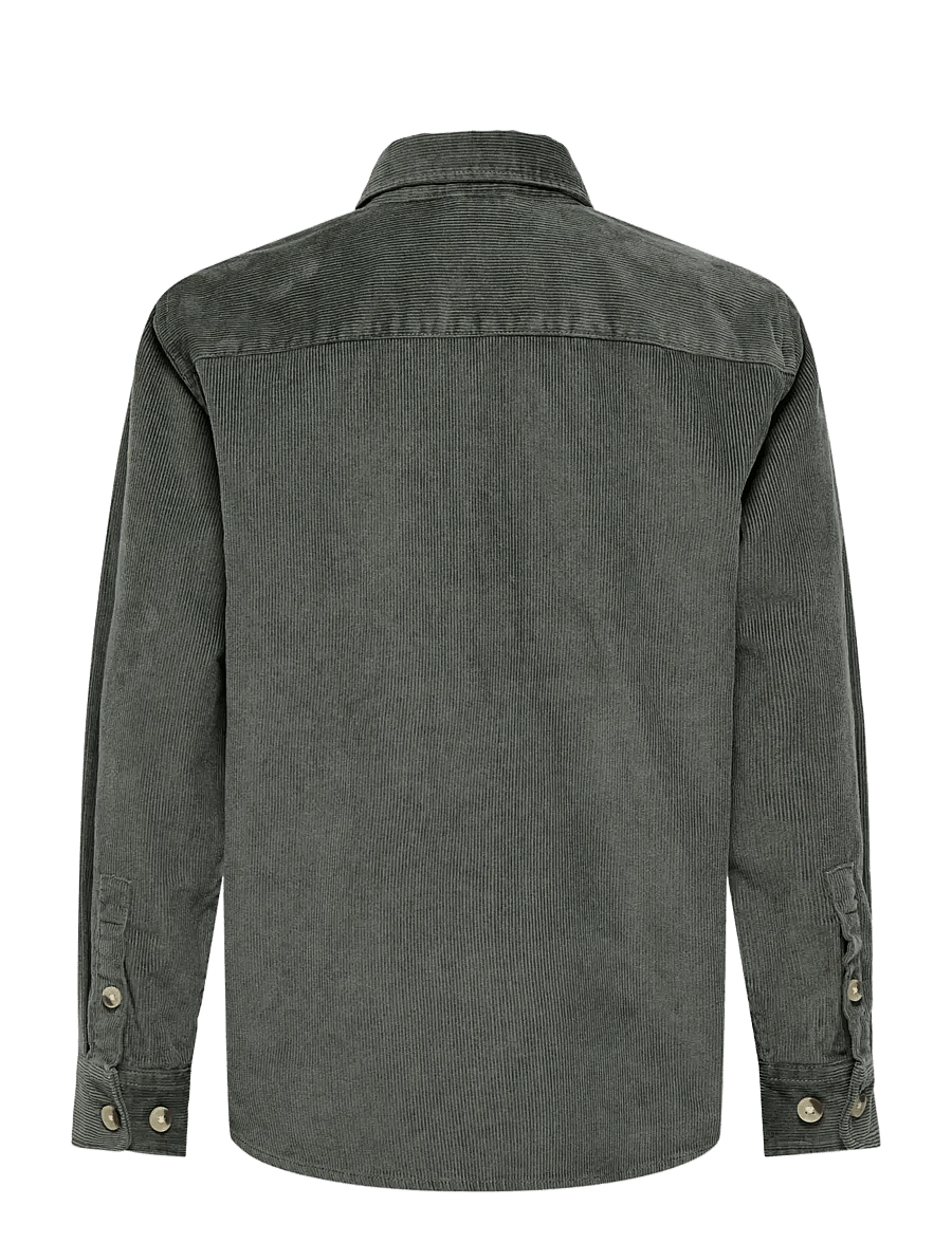 ONLY & SONS - OSJALP RLX WASHD CORD LS SHIRT - castor gray - 2