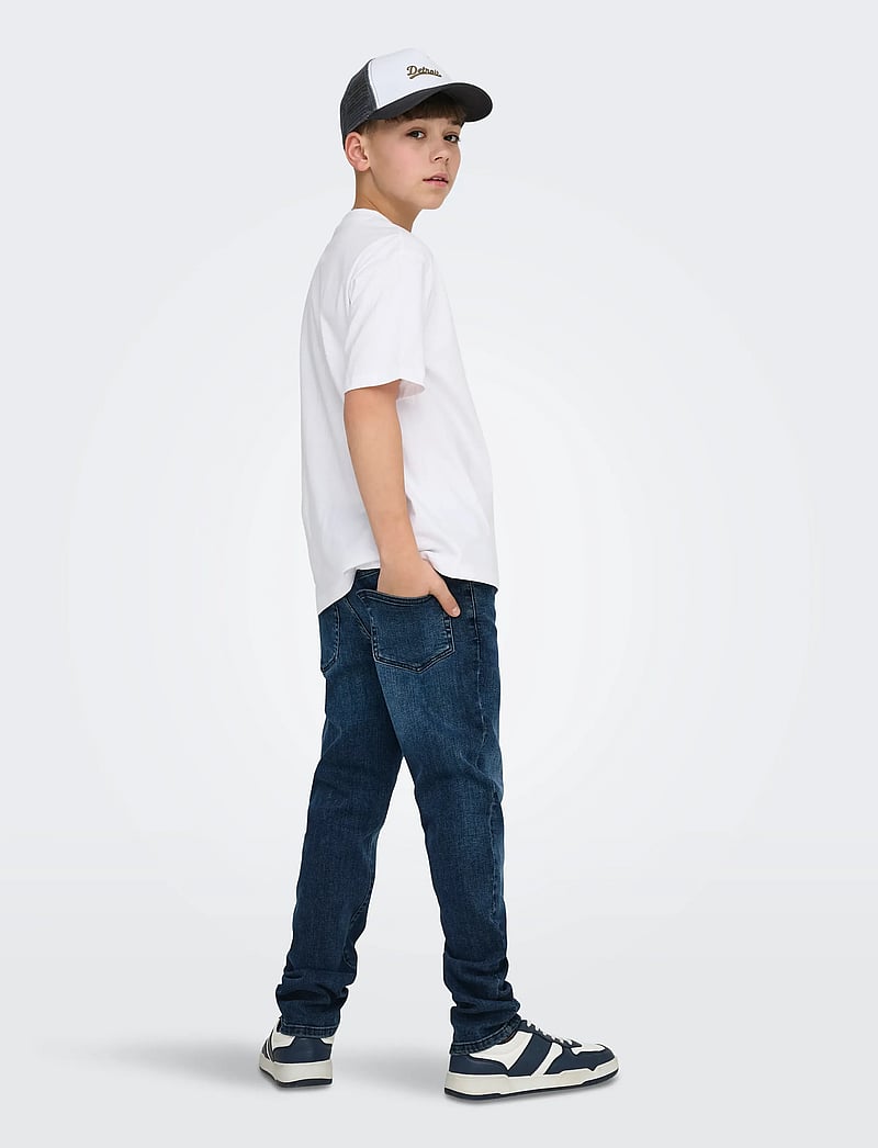 ONLY & SONS - OSJFRED LIFE RLX SS LABEL TEE NOOS - kortärmade t-shirts - bright white - 3