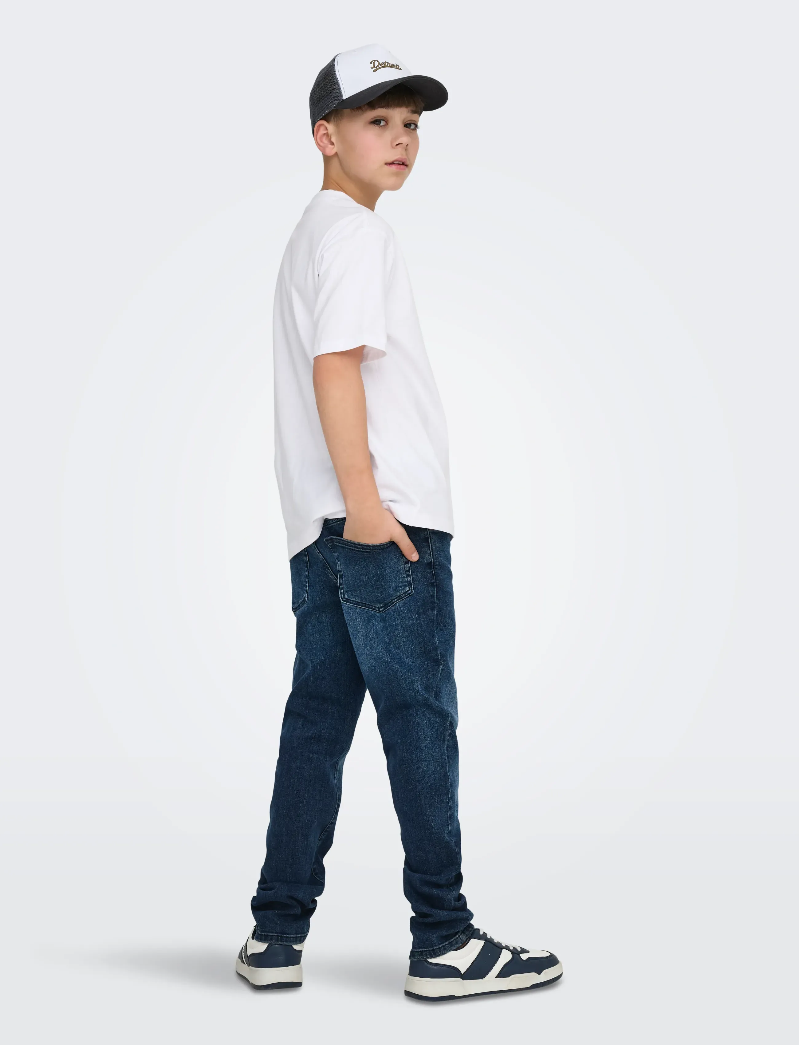 ONLY & SONS - OSJFRED LIFE RLX SS LABEL TEE NOOS - kortærmede t-shirts - bright white - 3
