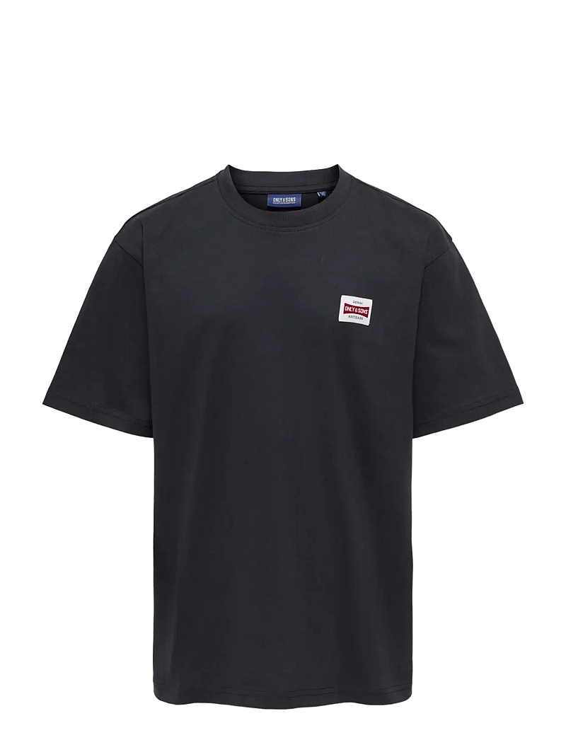 ONLY & SONS - OSJFRED LIFE RLX SS LABEL TEE NOOS - kortærmede t-shirts - dark navy - 1