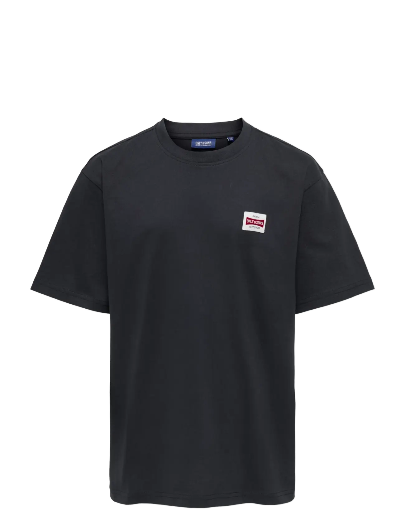 ONLY & SONS - OSJFRED LIFE RLX SS LABEL TEE NOOS - kurzärmelige - dark navy - 1