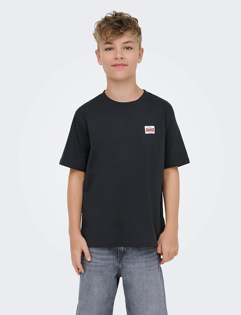ONLY & SONS - OSJFRED LIFE RLX SS LABEL TEE NOOS - kortærmede t-shirts - dark navy - 0