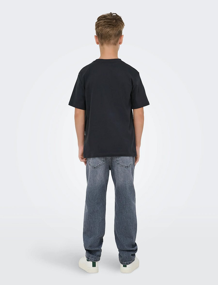 ONLY & SONS - OSJFRED LIFE RLX SS LABEL TEE NOOS - kortærmede t-shirts - dark navy - 4