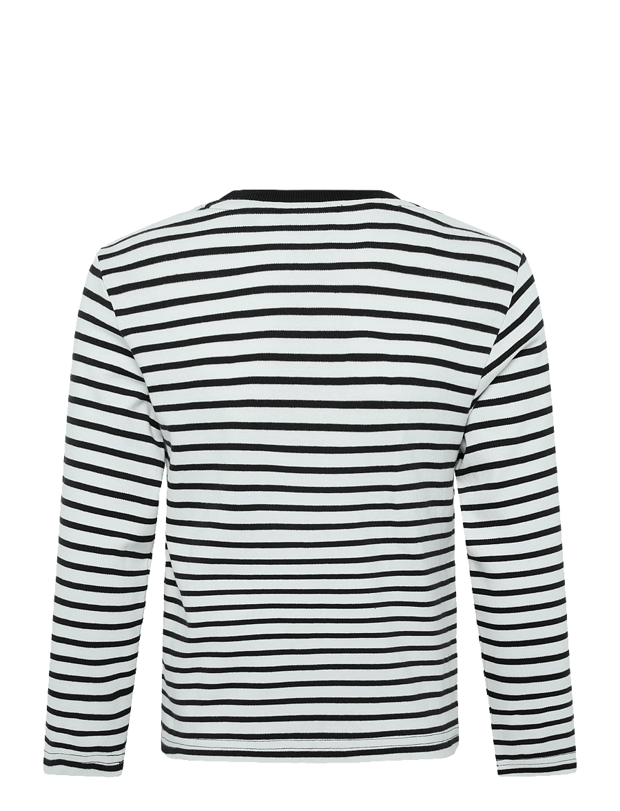 ONLY & SONS - OSJDAWSON REG LS STRIPE TEE - bright white - 1