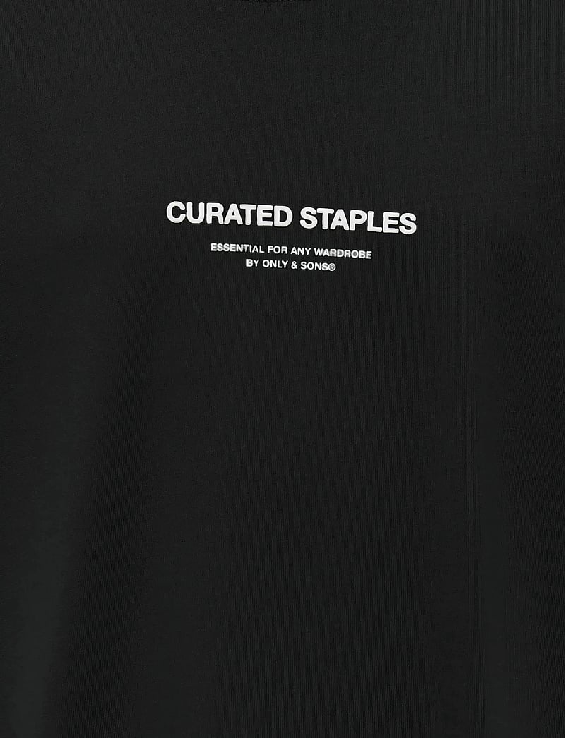 ONLY & SONS - OSJCURATED RLX PRINT SS TEE VD - lühikeste varrukatega t-särgid - black - 2