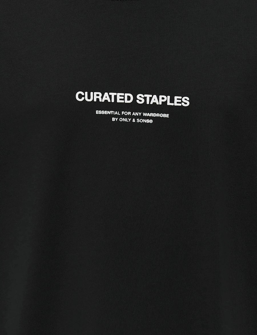 ONLY & SONS - OSJCURATED RLX PRINT SS TEE VD - t-krekli ar īsām piedurknēm - black - 2