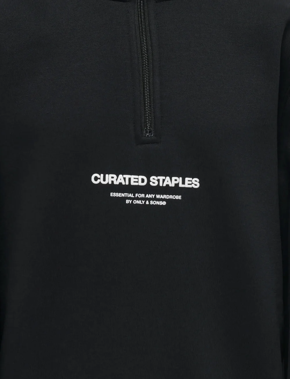 ONLY & SONS - OSJCURATED REG HALF ZIP SWEAT VD - sweatshirts - black - 3