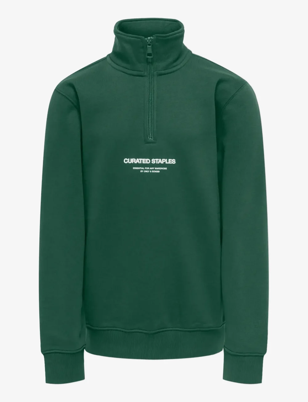 ONLY & SONS - OSJCURATED REG HALF ZIP SWEAT VD - sweatshirts - pineneedle - 0