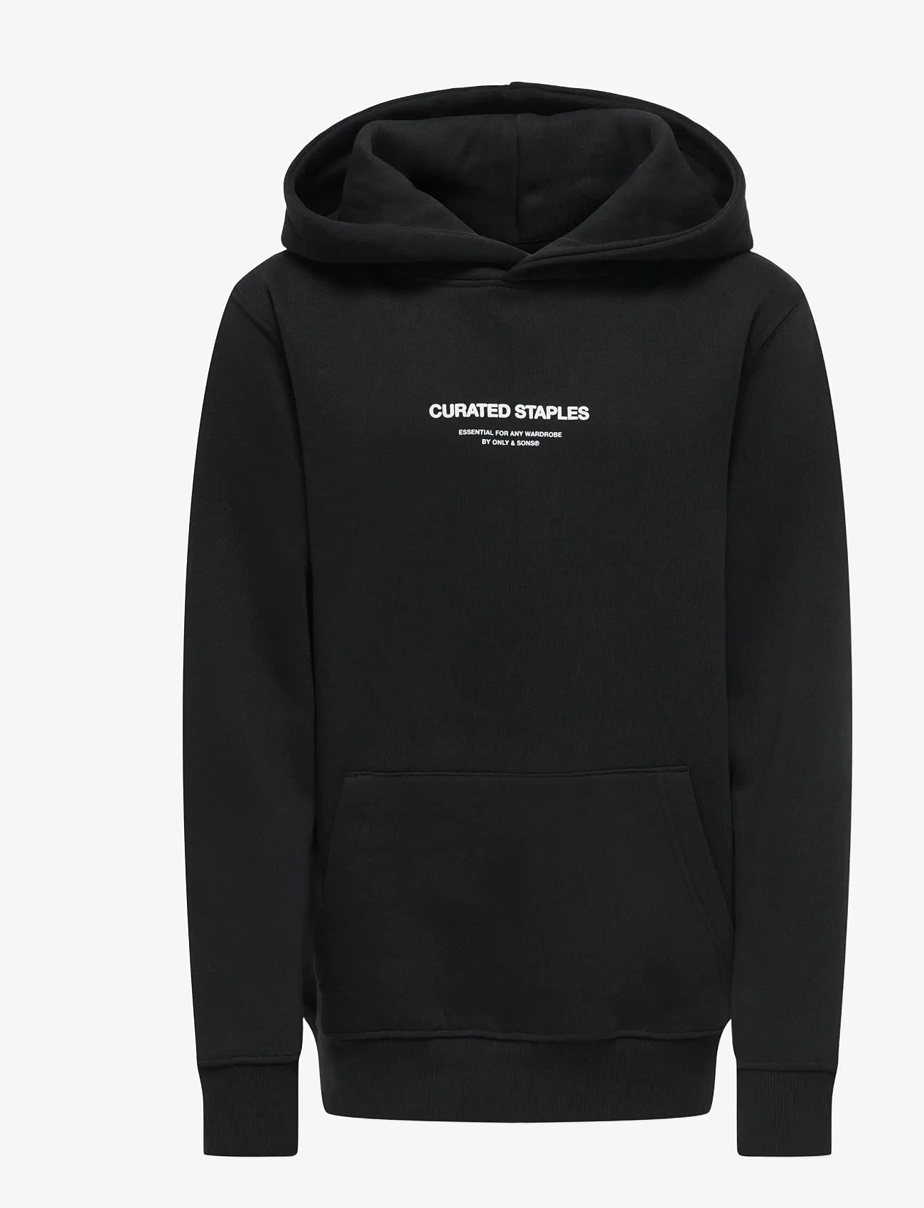 ONLY & SONS - OSJCURATED REG HOODIE SWEAT VD - kapuzenpullover - black - 0